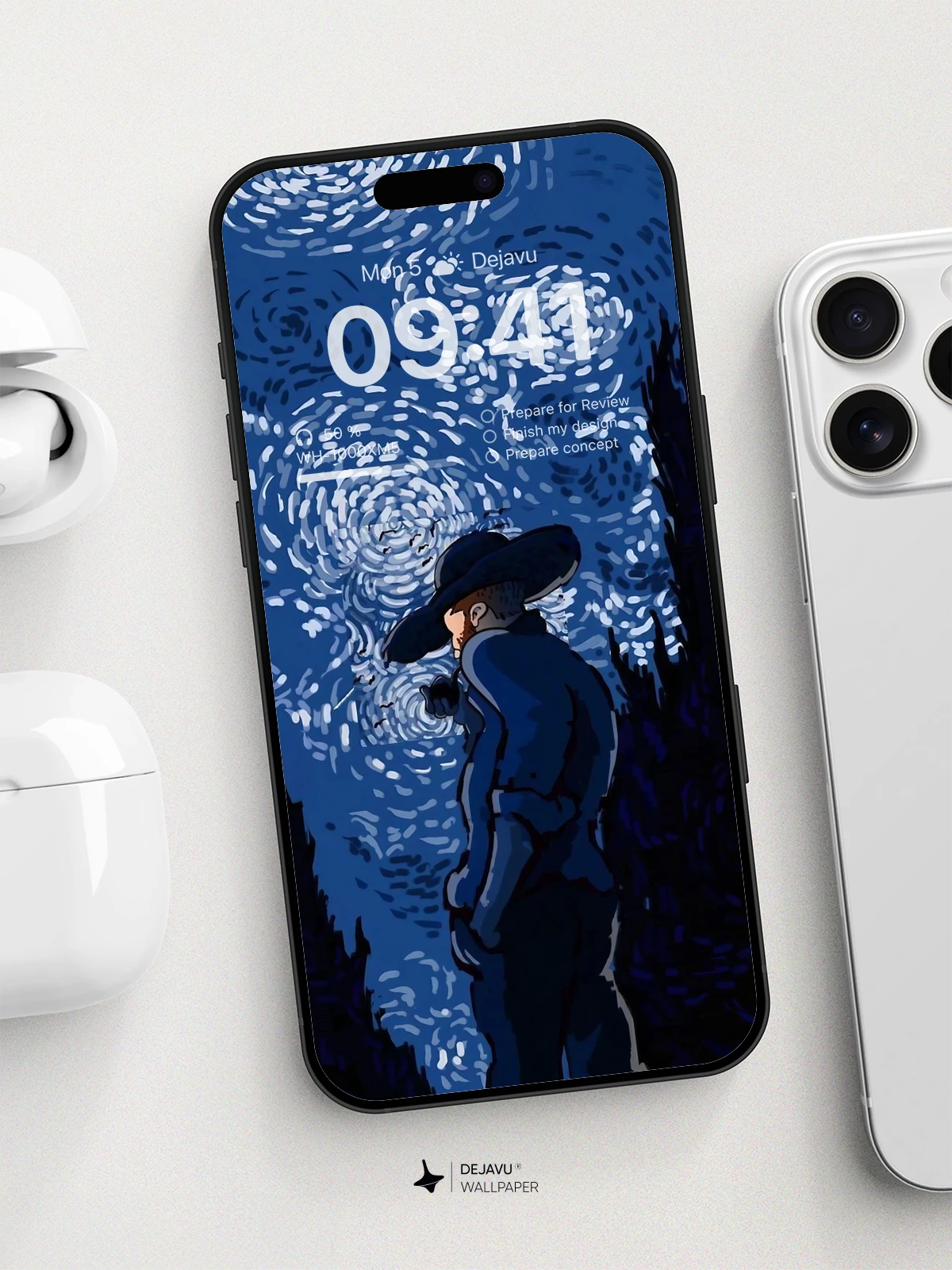 Van Gogh Inspired Solitude Wallpaper 8K For Phone