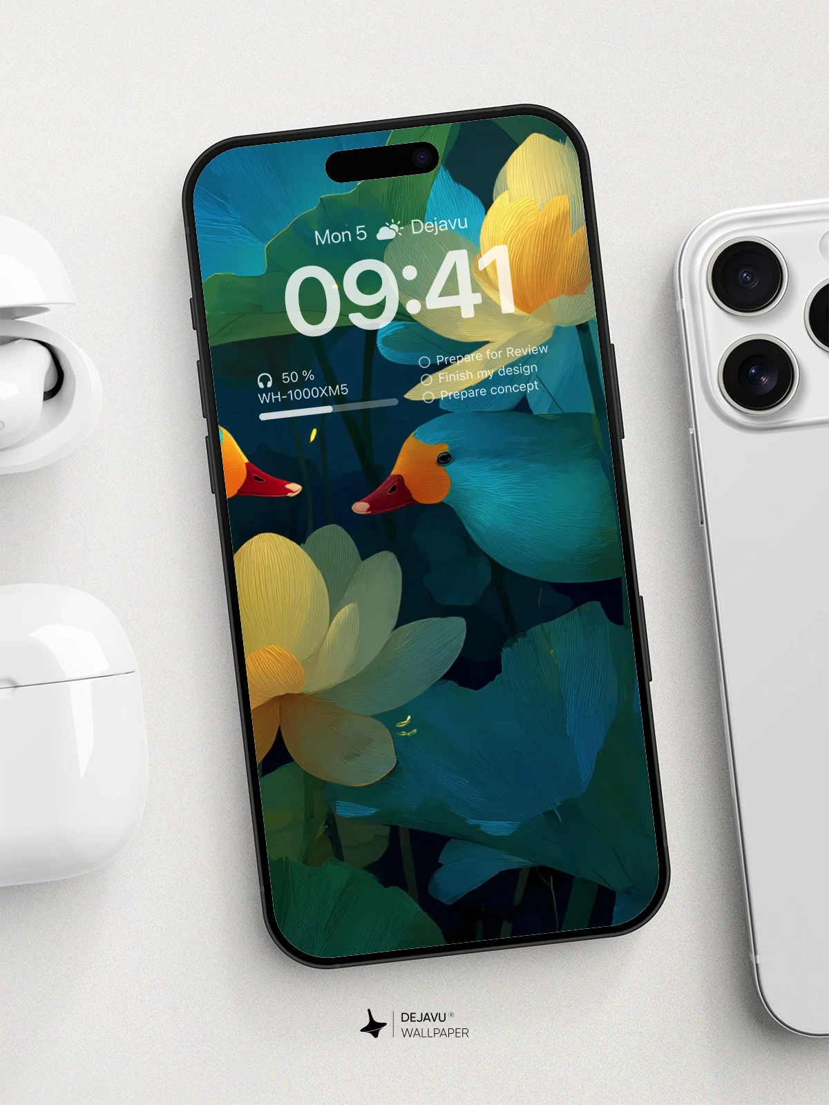 Enchanted Lotus Garden Wallpaper 8K