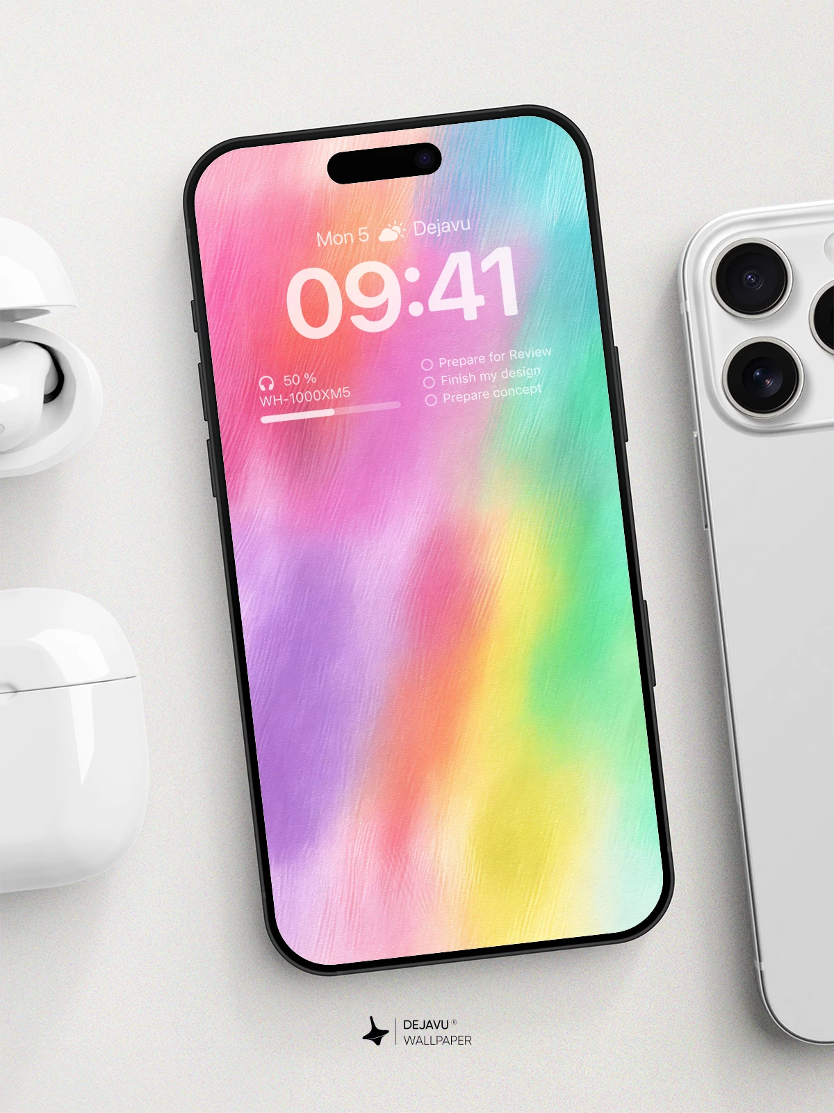 Vibrant Rainbow Gradient Wallpaper 8K For Phone