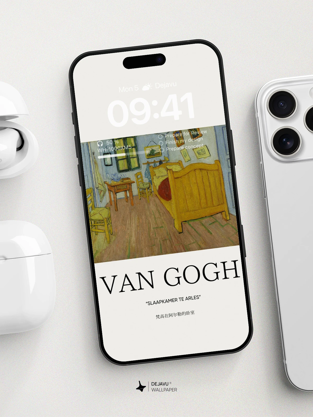 8K Minimal Aesthetic Van Gogh Painting Wallpaper for iPhone & Android