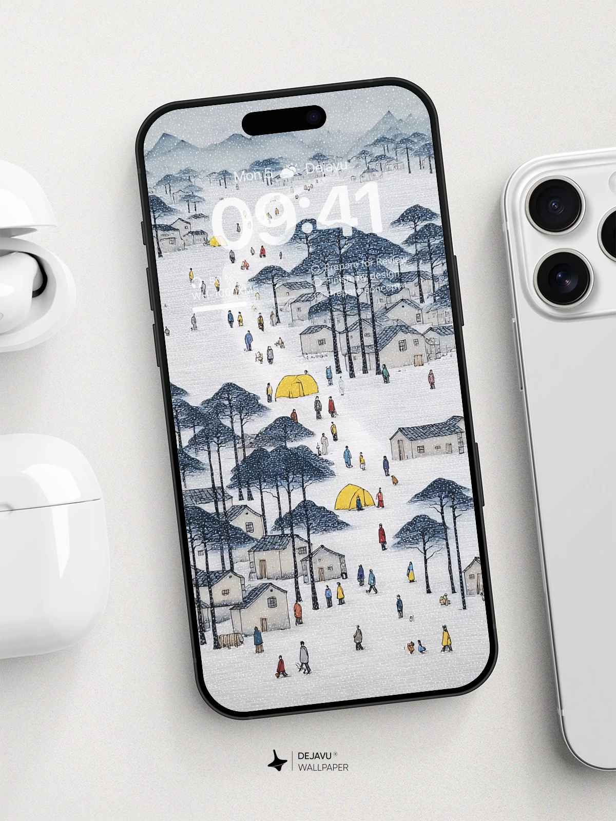 Winter Village Adventure Wallpaper 8K For Phone