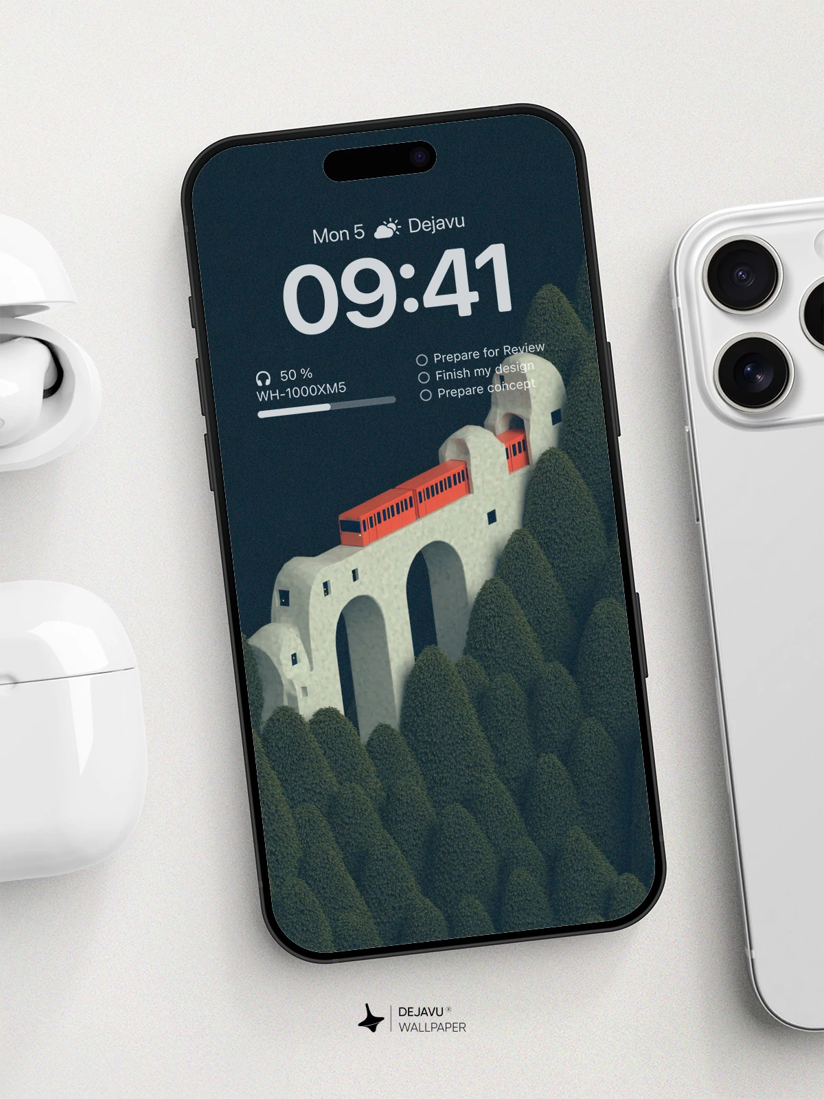 Surreal Bridge Forest Wallpaper 8K For Phone