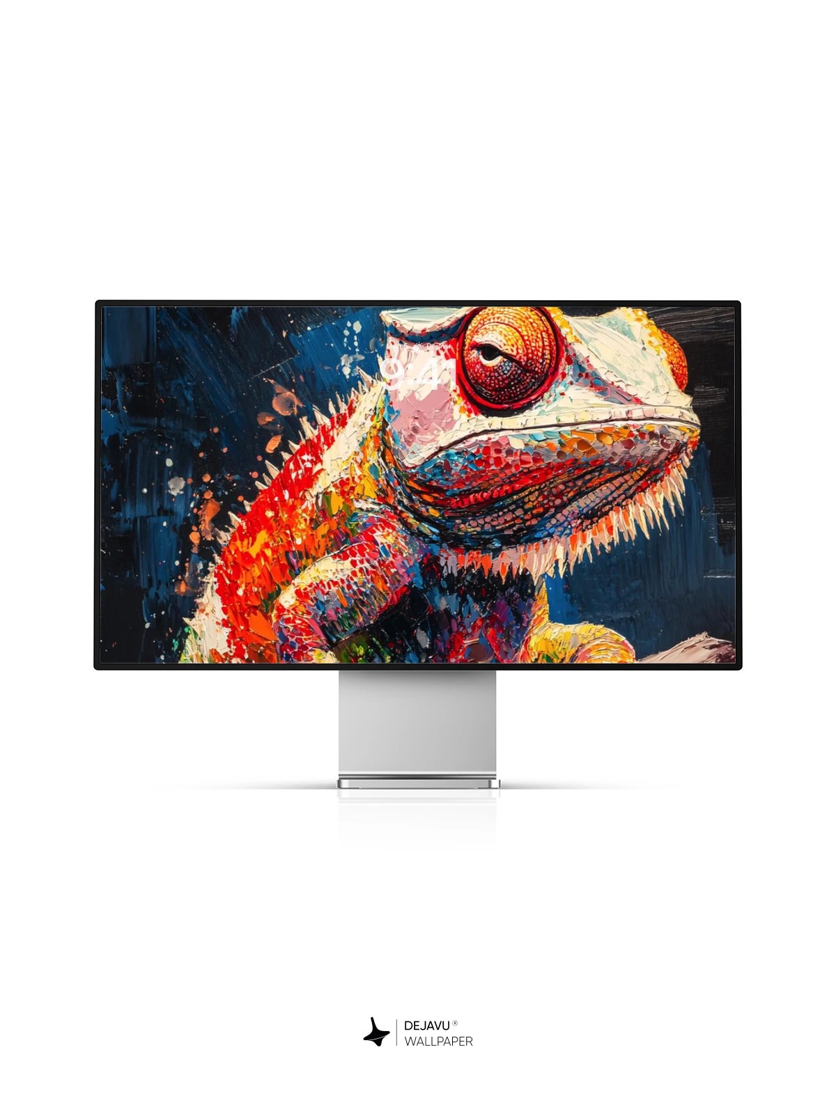 8K Abstract Chameleon Painting Wallpaper