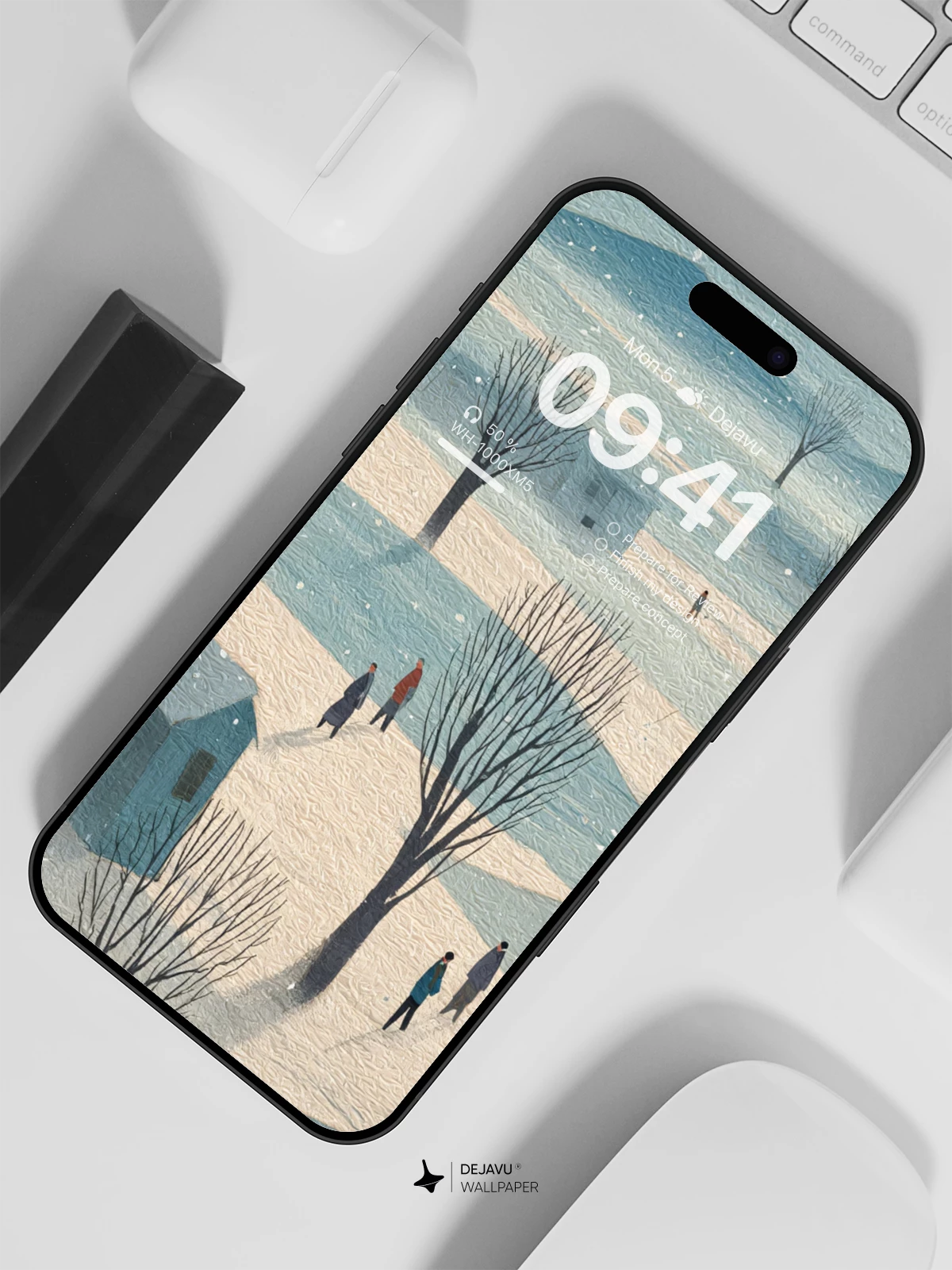 Winter Village Serenity Wallpaper 8K For Phone