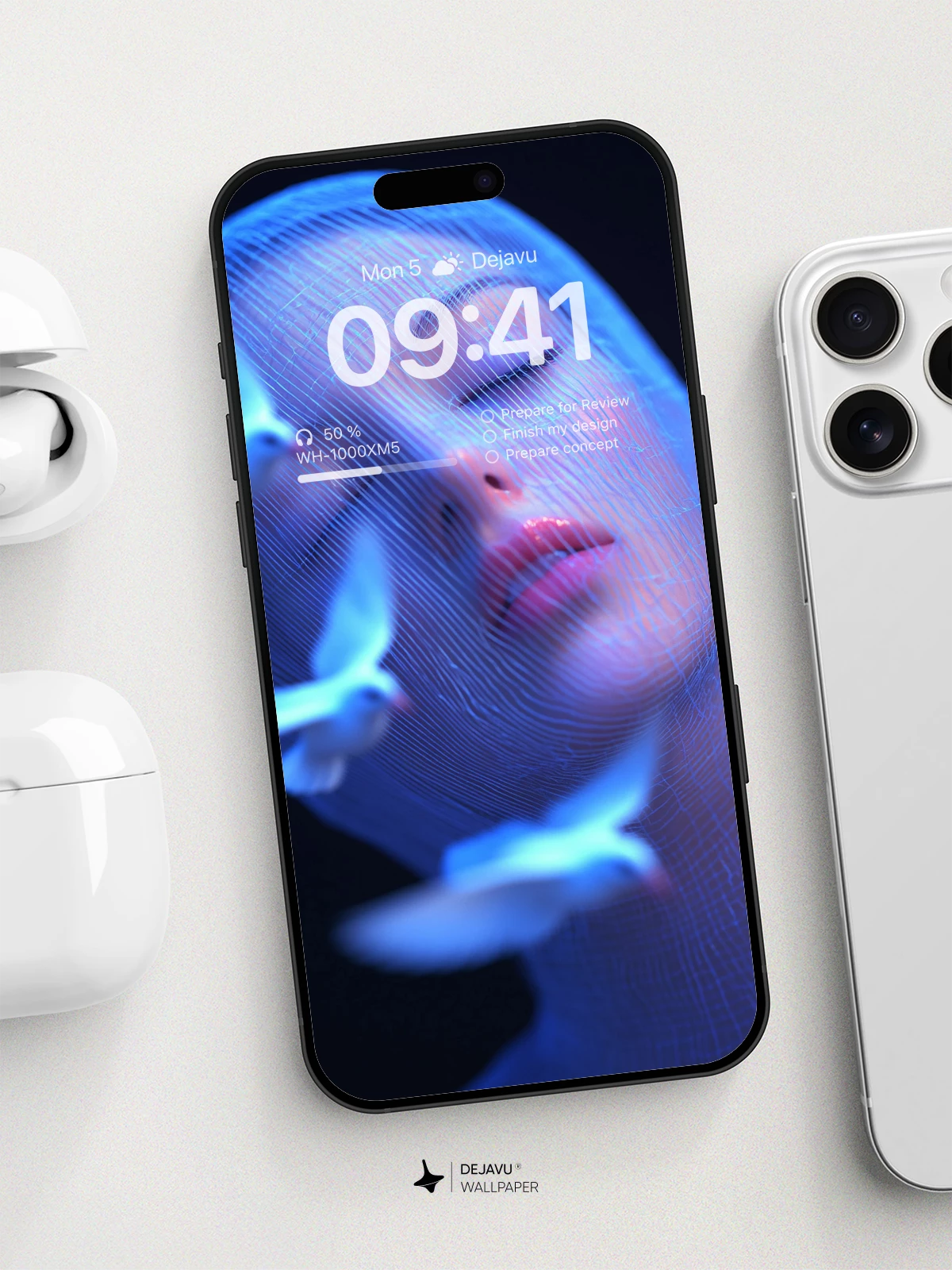 Surreal Veiled Beauty Wallpaper 8K For Phone