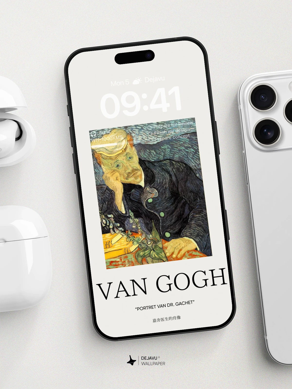 8K Minimal Aesthetic Van Gogh Painting Wallpaper for iPhone & Android