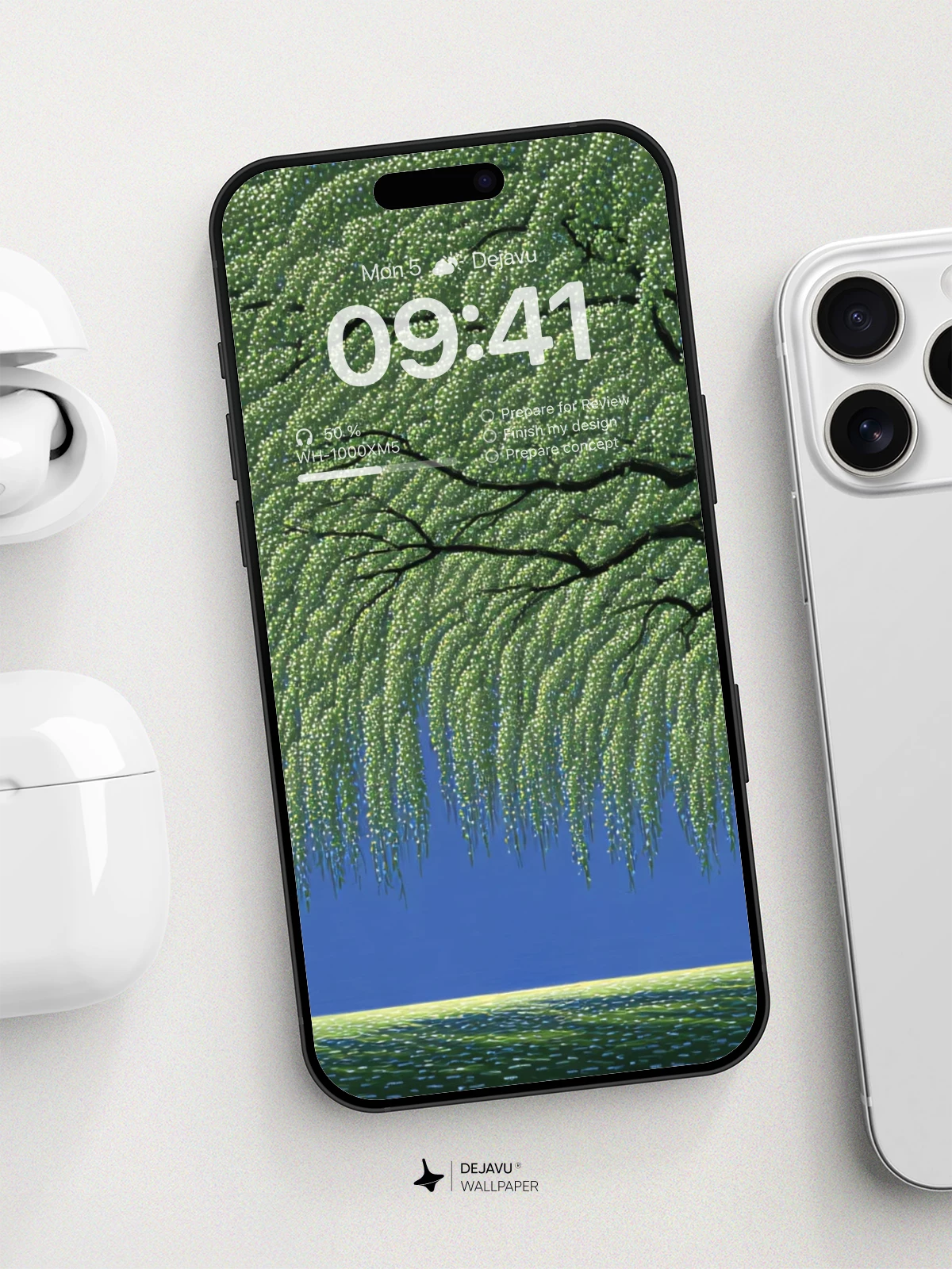 Whimsical Willow Tree Wallpaper 8K For iPhone