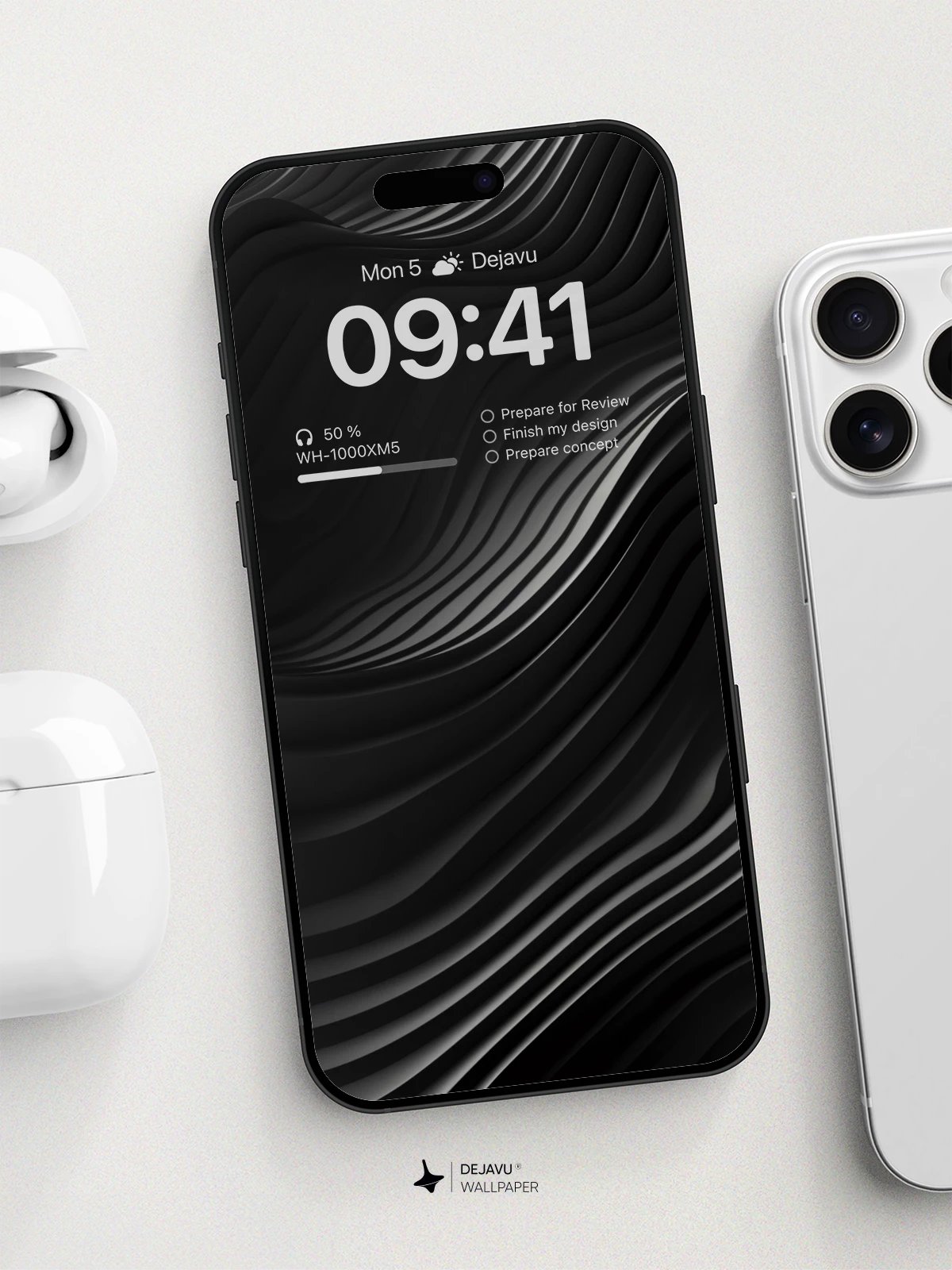 Wavy Abstract Wallpaper 8K for iPhone