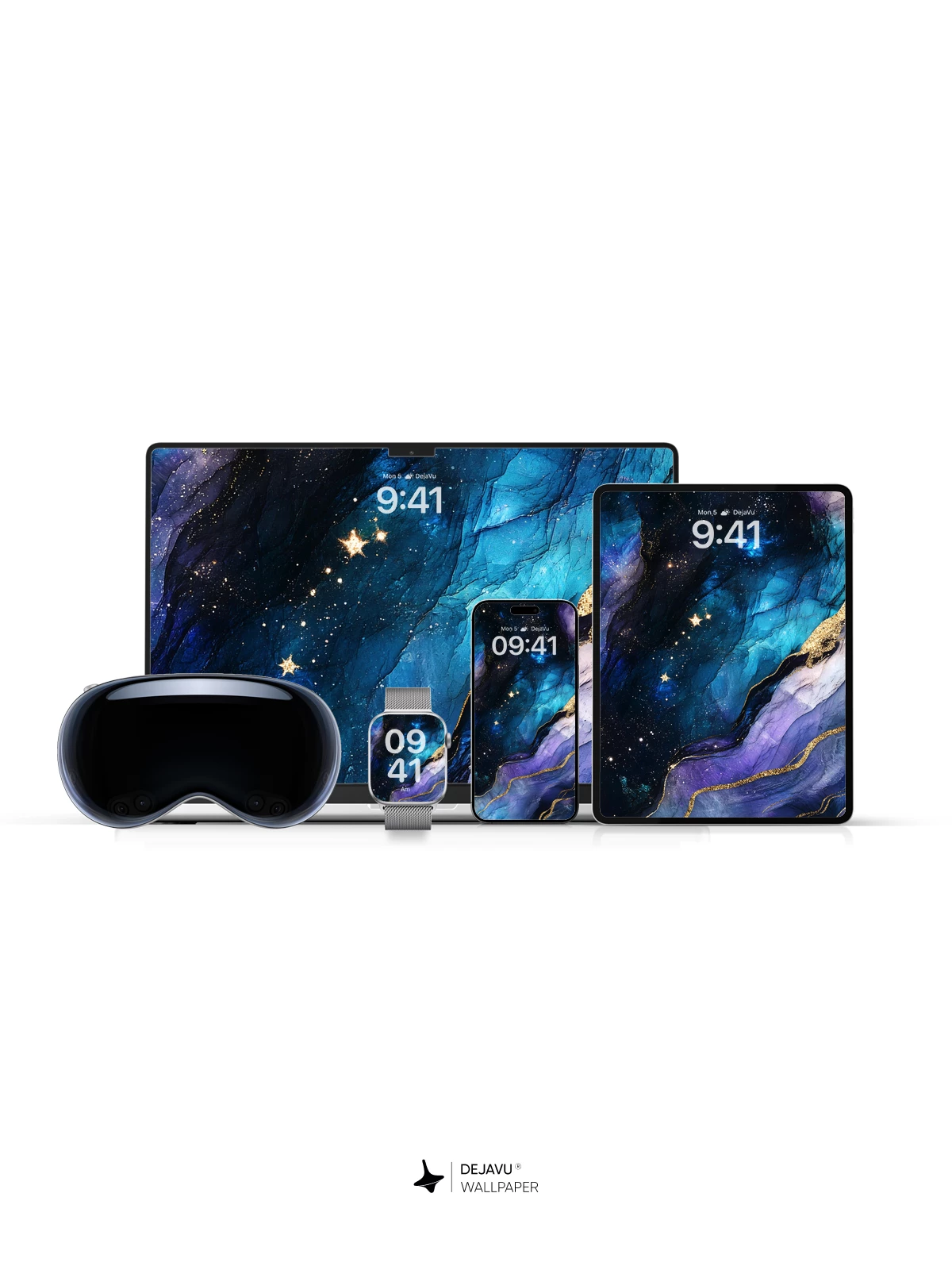 8K Abstract Cosmic Wallpaper: Minimal Aesthetic with Soft Gradient and Golden Accents
