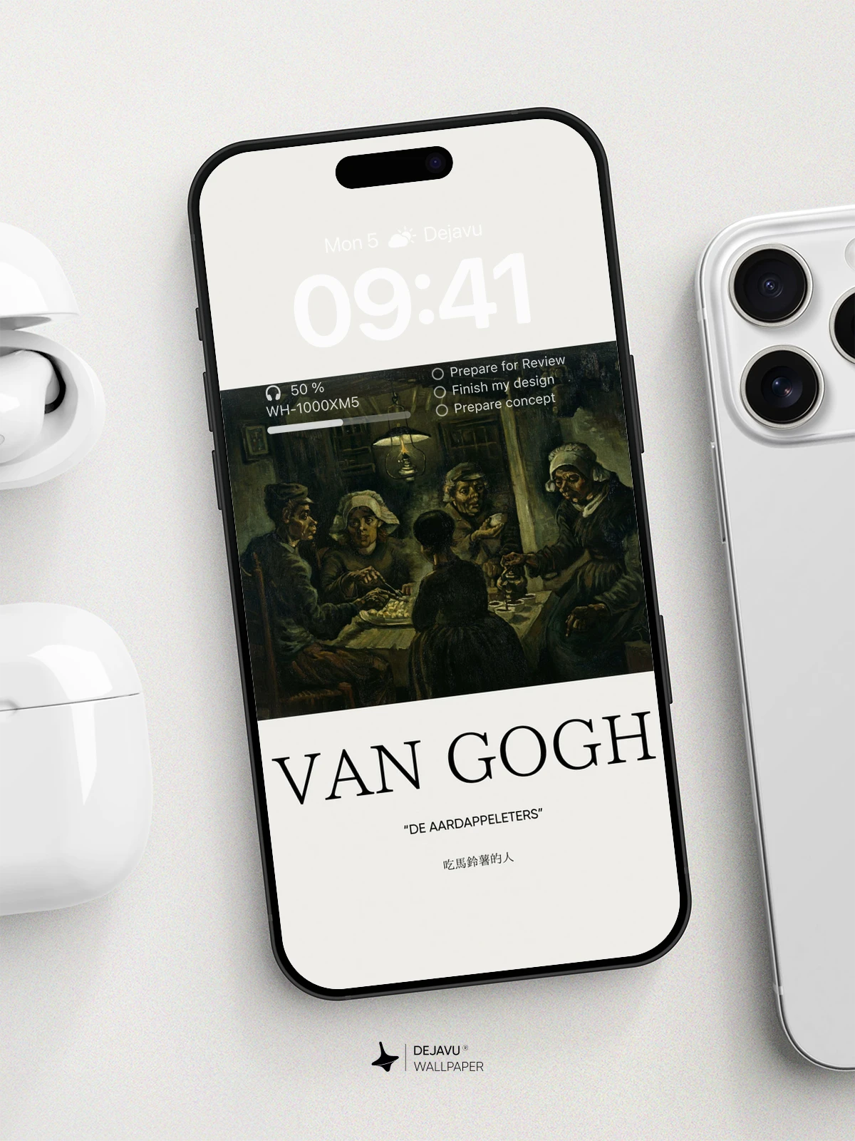 8K Minimal Aesthetic Van Gogh Painting Wallpaper for iPhone & Android
