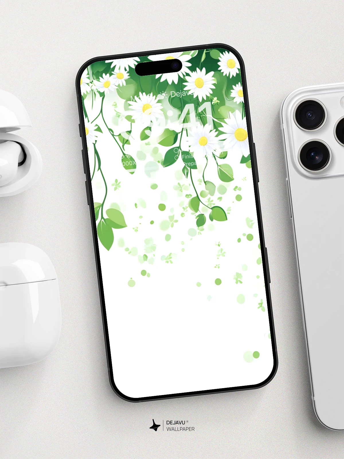 8K Minimal Aesthetic Floral Wallpaper