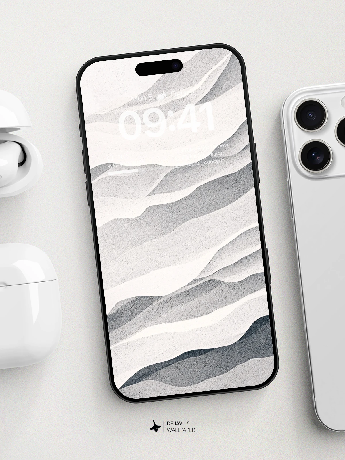 Wavy Abstract Wallpaper 8K for iPhone