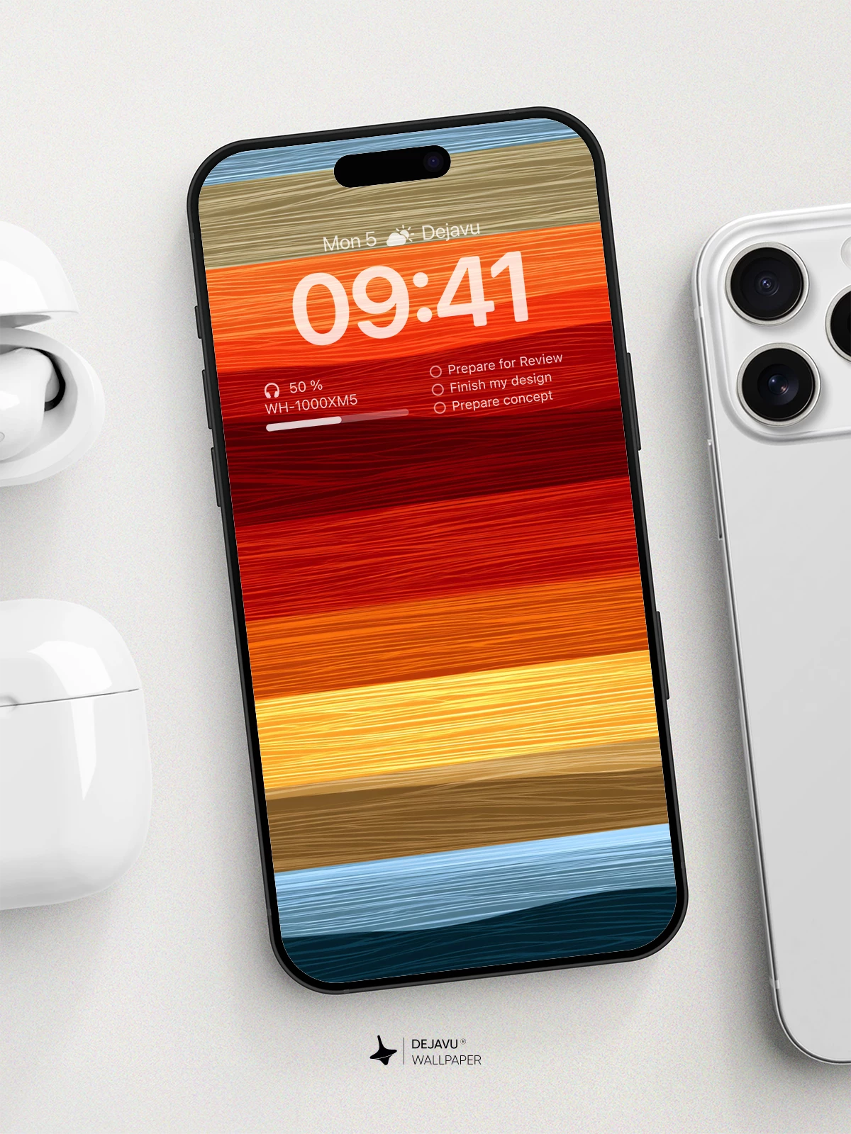 Vibrant Sunset Stripes Wallpaper 8K For Phone