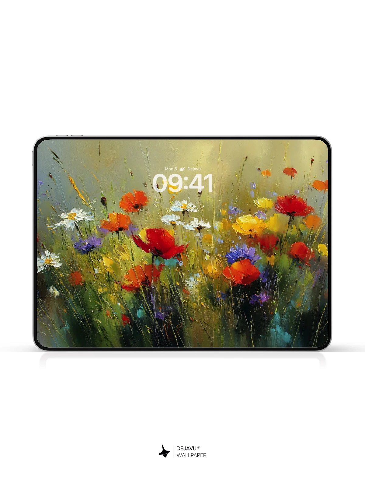 8K Abstract Floral Painting Wallpaper