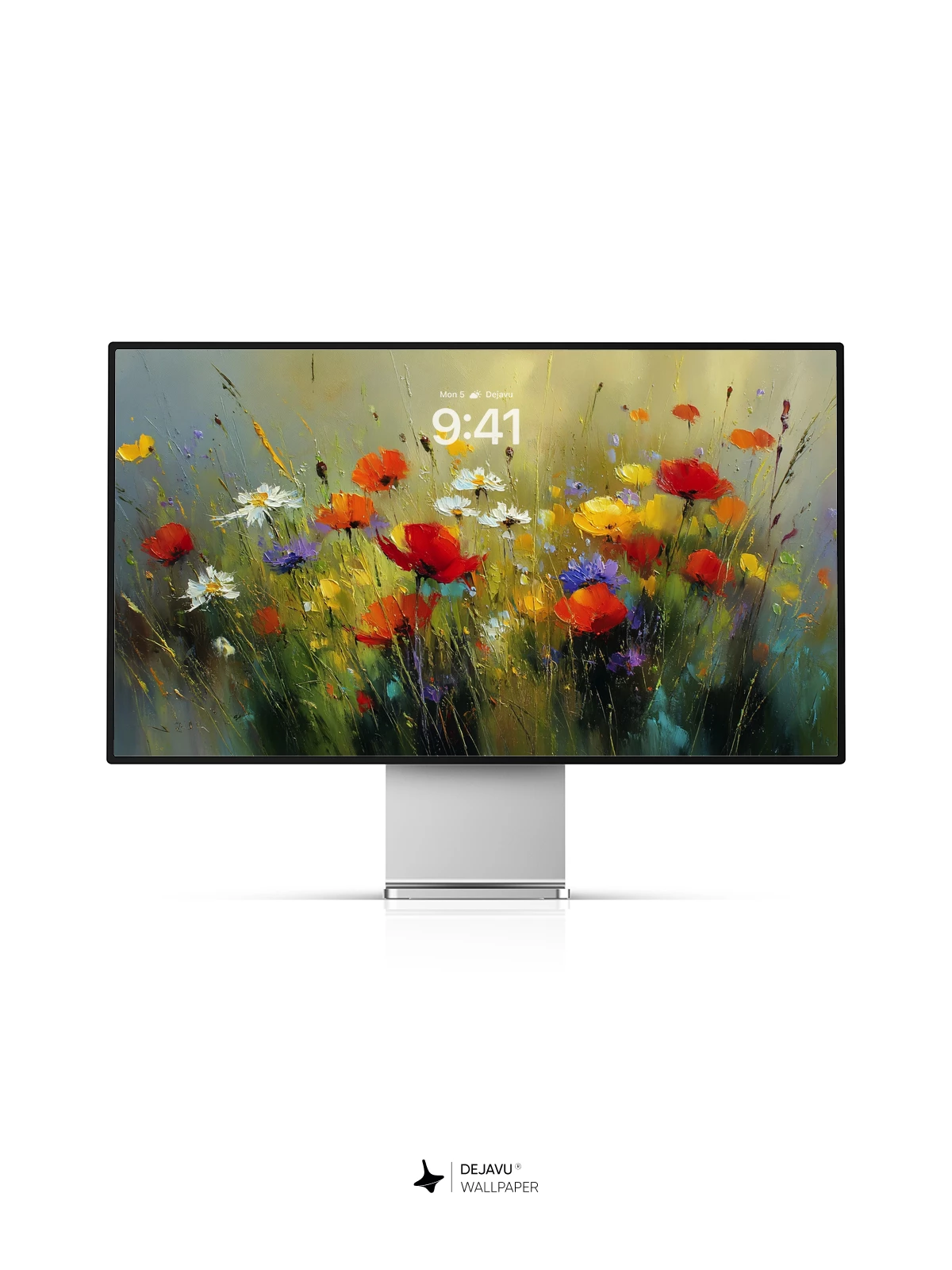 8K Abstract Floral Painting Wallpaper