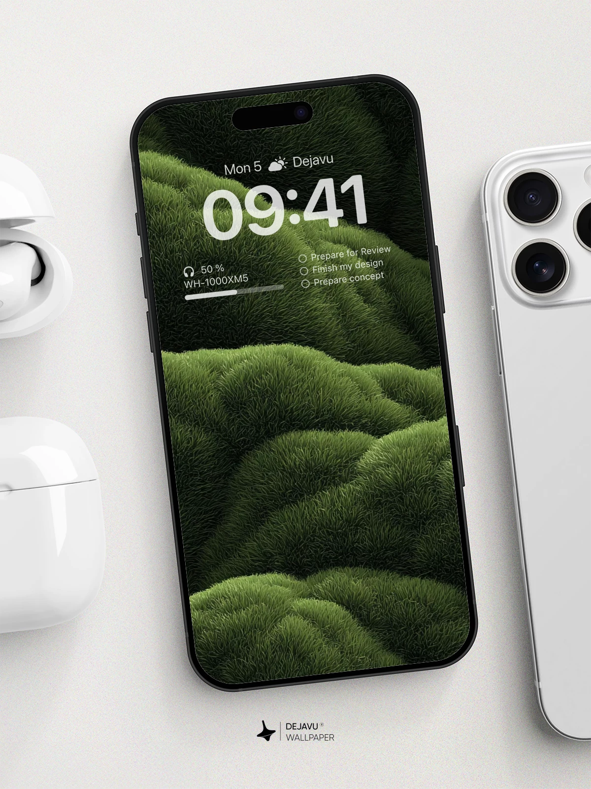 Lush Green Terrain Wallpaper 8K for iPhone