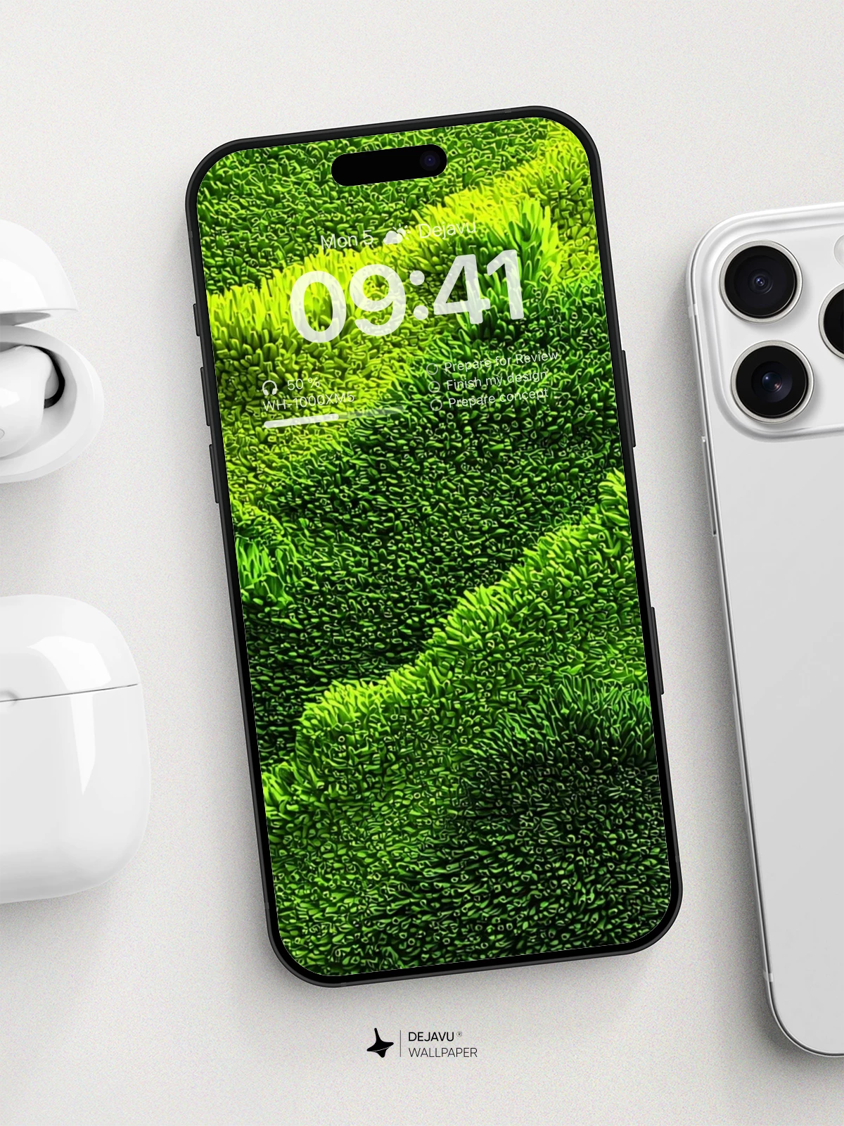 Lush Green Terrain Wallpaper 8K for iPhone