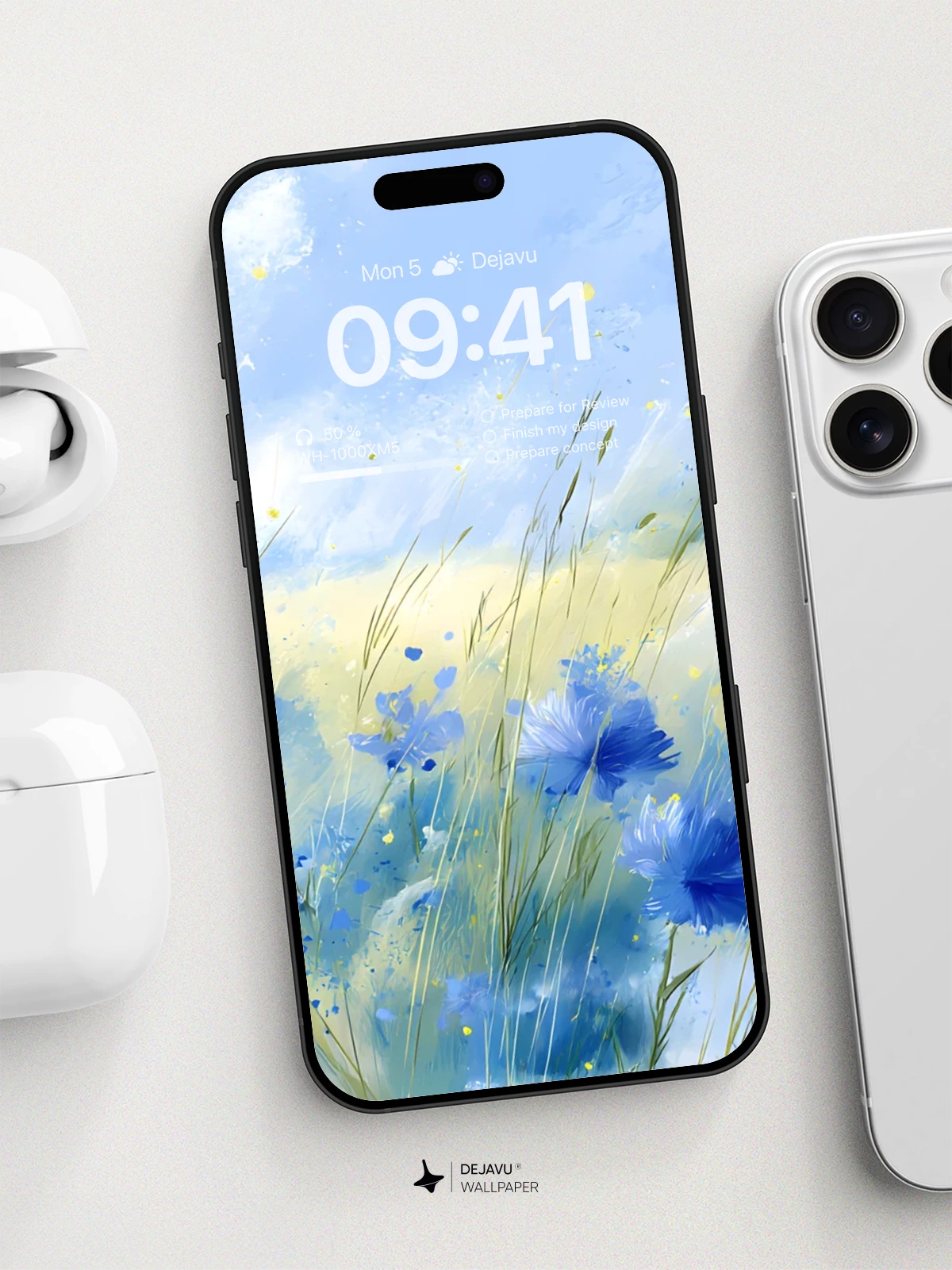 Whispering Wildflowers Wallpaper 8K for iPhone