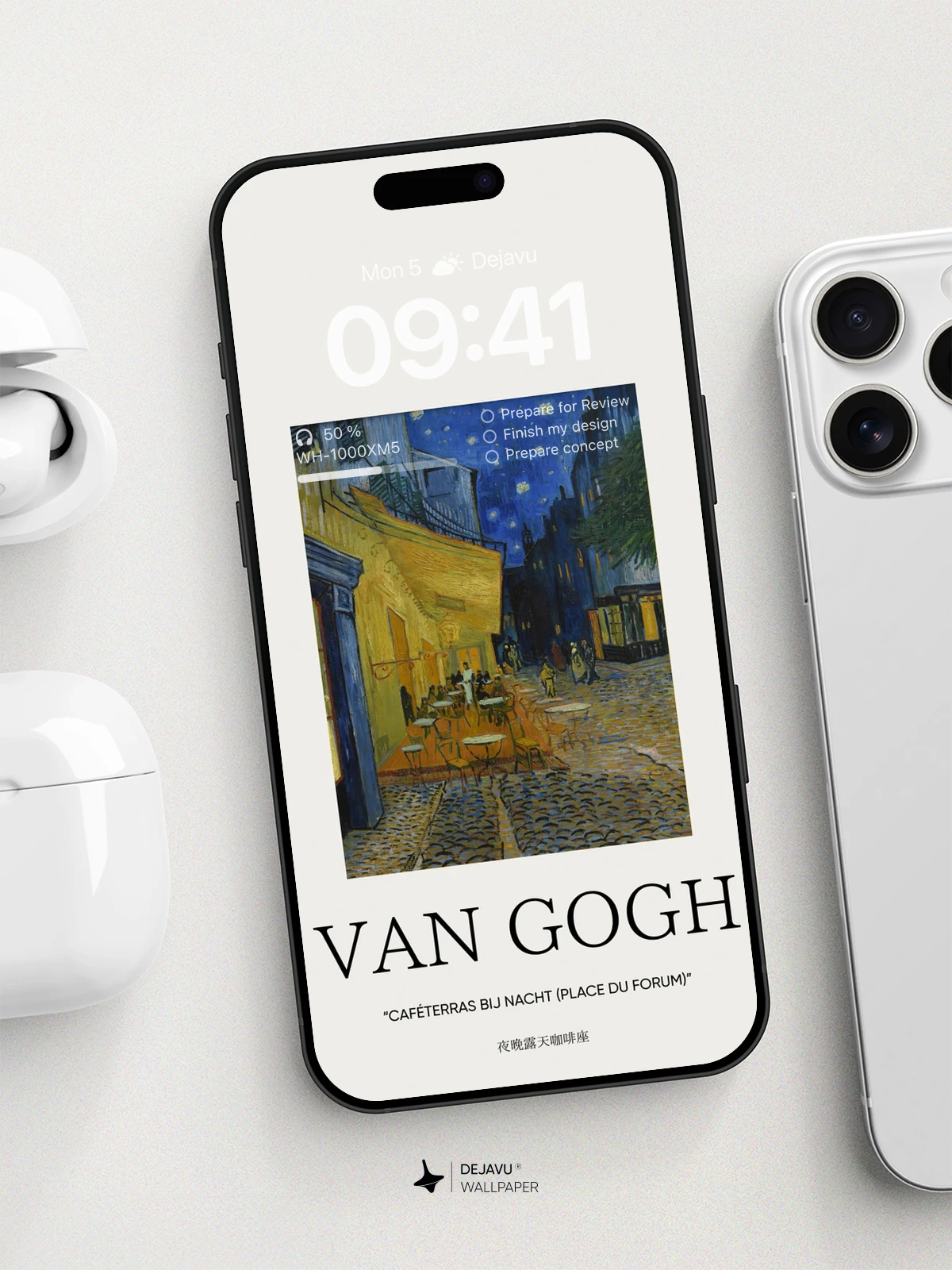 8K Minimal Aesthetic Van Gogh Painting Wallpaper for iPhone & Android