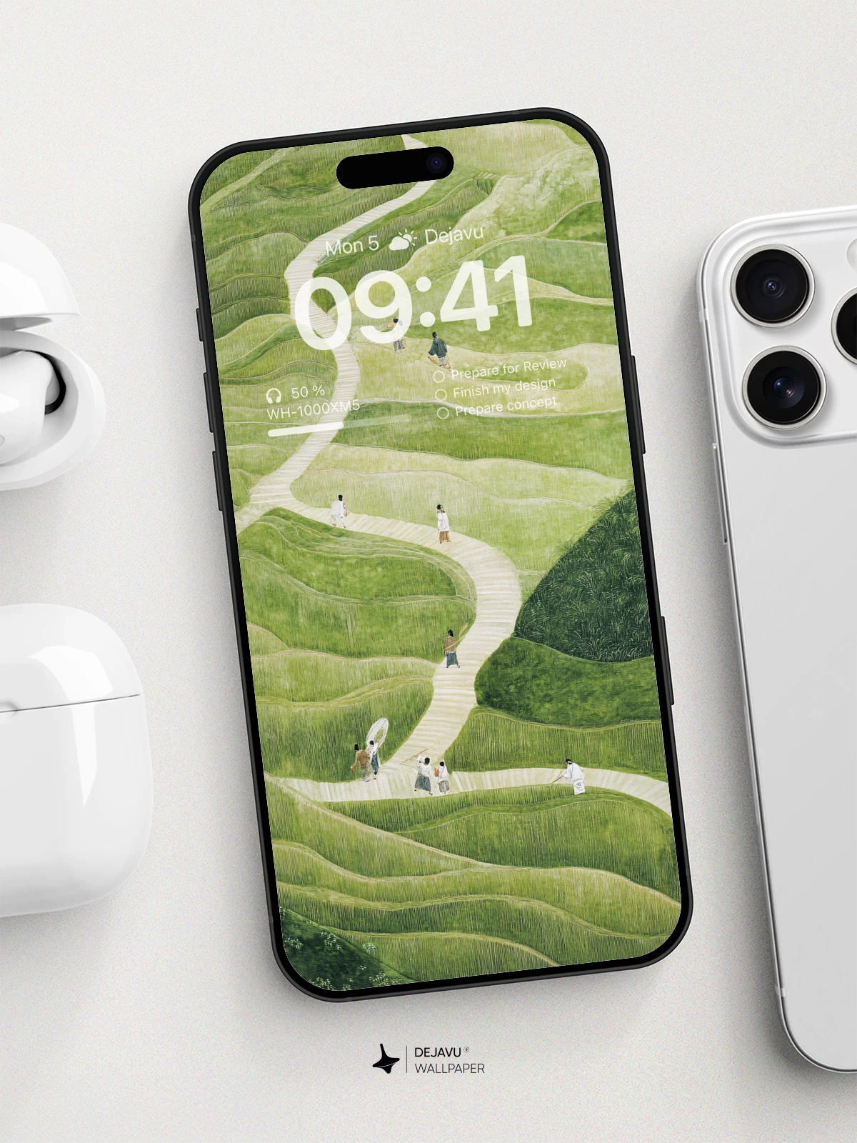 Winding Path In Nature Wallpaper 8K For Phone