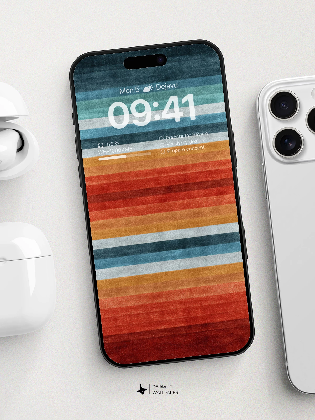 Vibrant Striped Gradient Wallpaper 8K For Phone