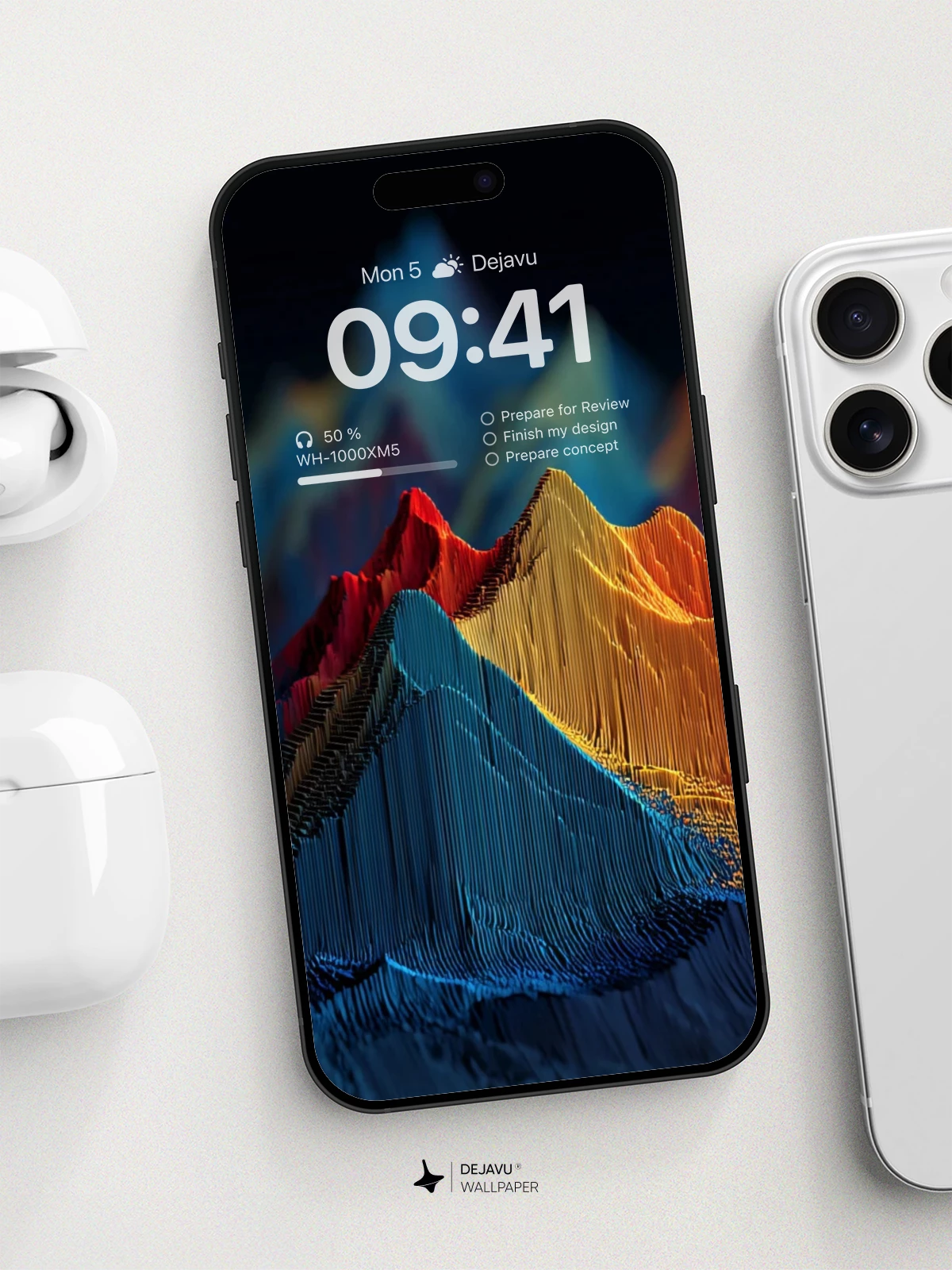 Vibrant Mountain Peaks Wallpaper 8K For Phone