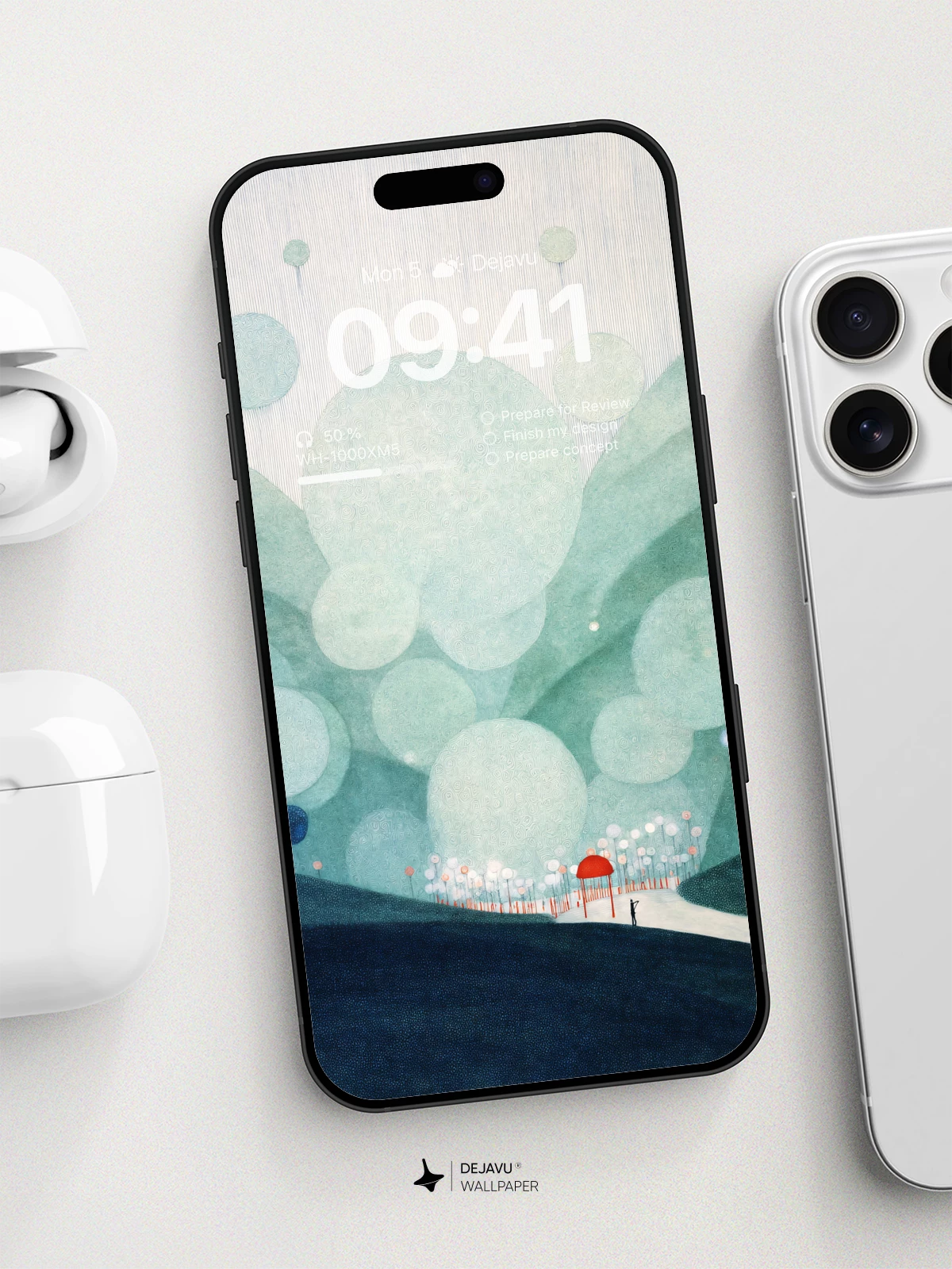 Surreal Bubble Landscape Wallpaper 8K For Phone