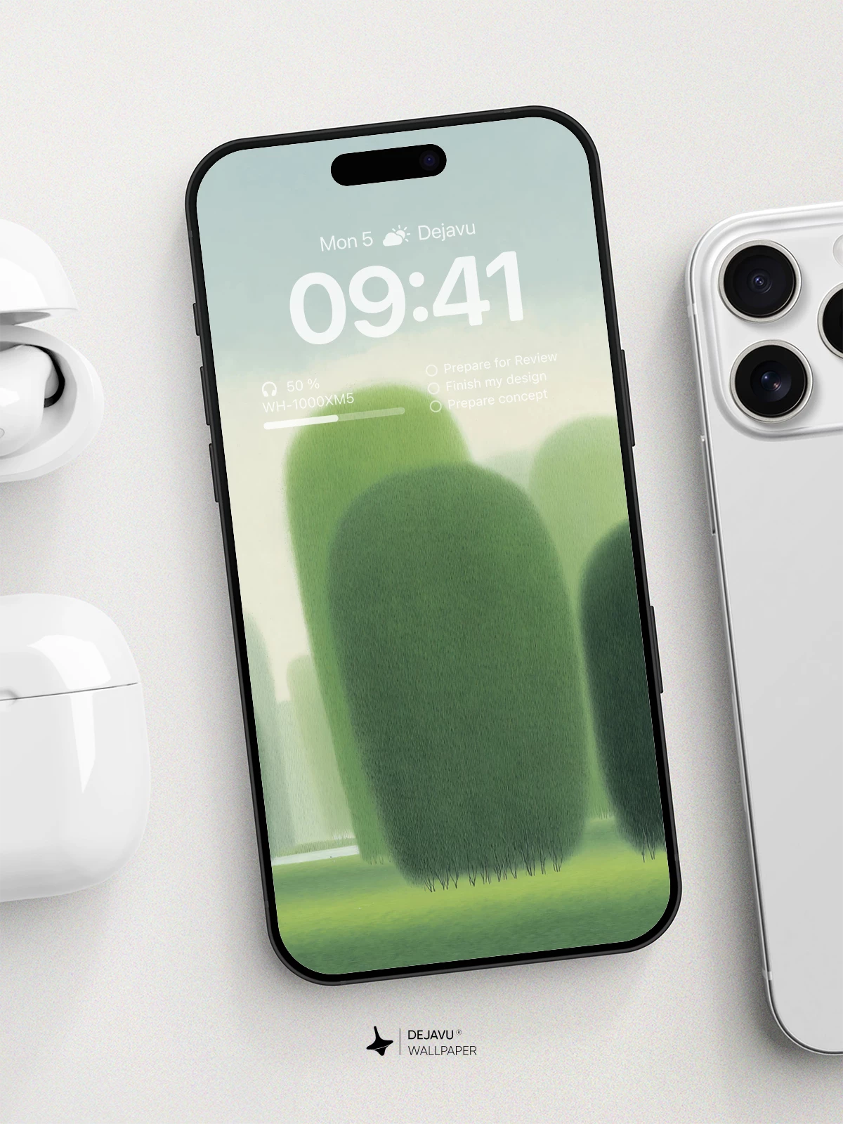 Surreal Green Forest Wallpaper 8K For Phone