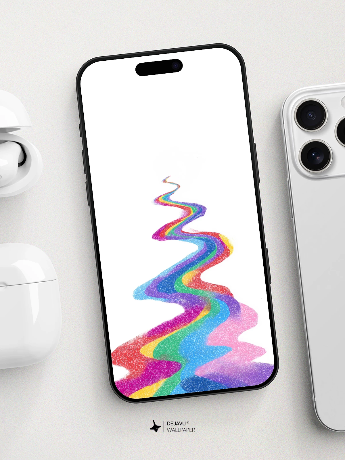 Vibrant Rainbow Path Wallpaper 8K For Phone