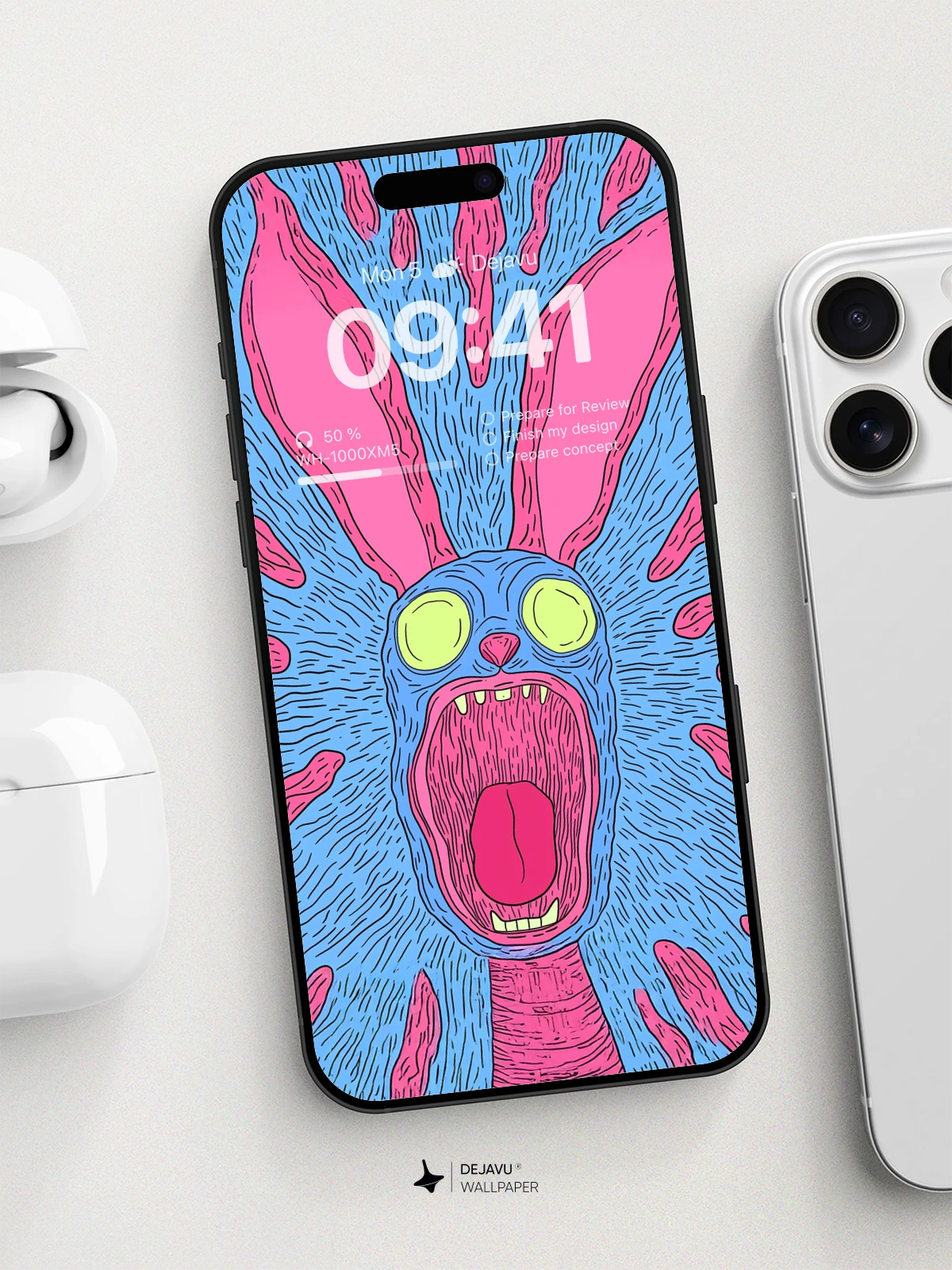 Surreal Bunny Monster Wallpaper 8K For Phone