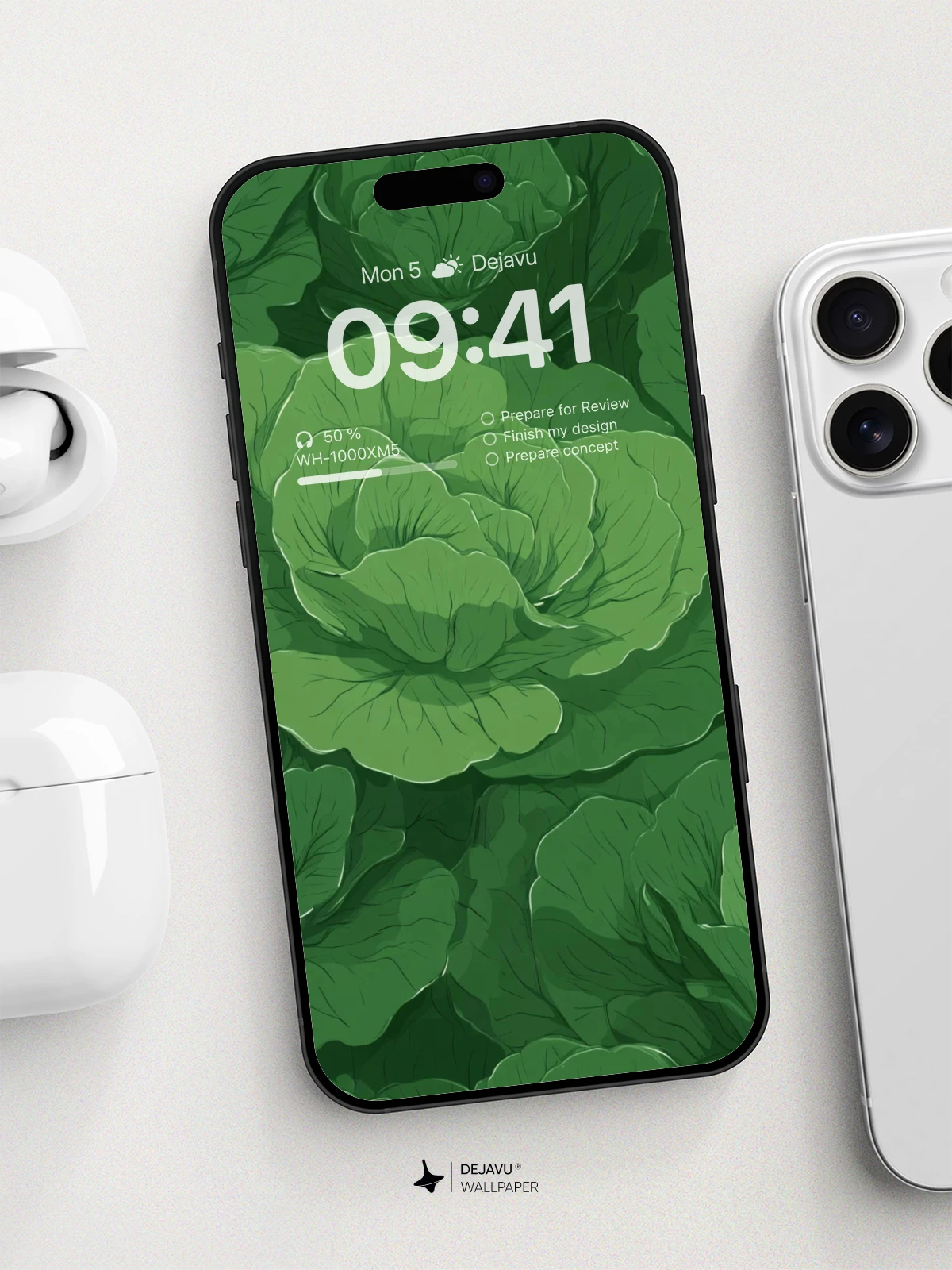 Vibrant Green Leaf Wallpaper 8K For Phone