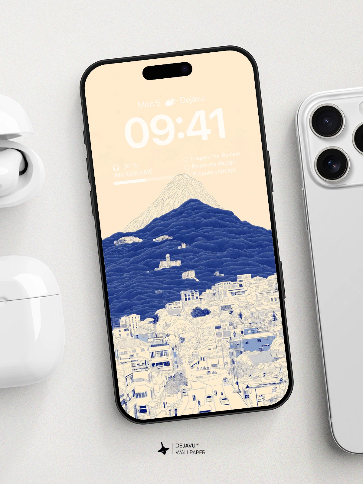 Urban Mountain Harmony Wallpaper 8K For Phone
