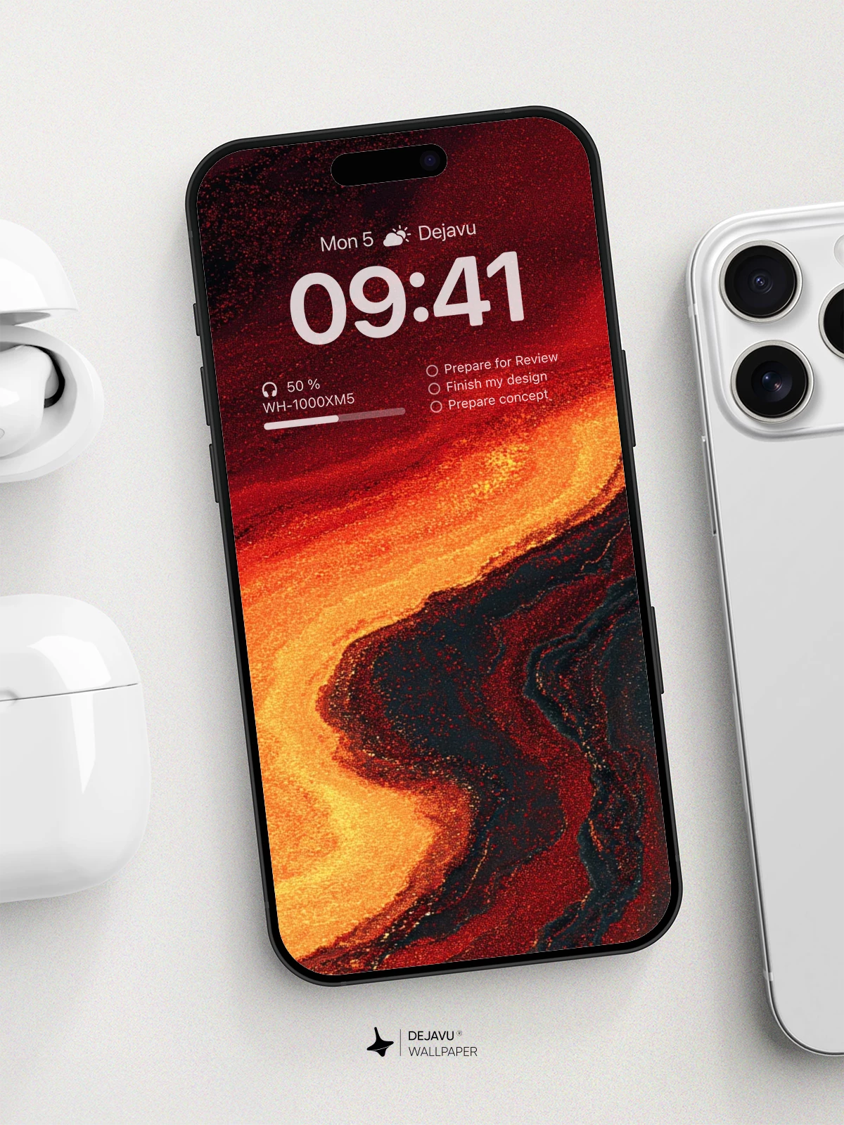 Vibrant Lava Flow Wallpaper 8K For Phone