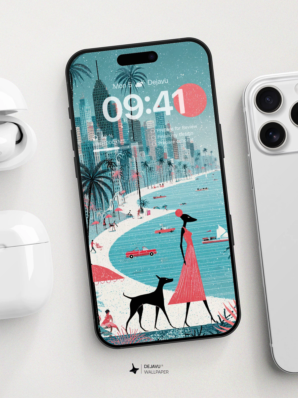 Tropical Cityscape Wallpaper 8K For Phone