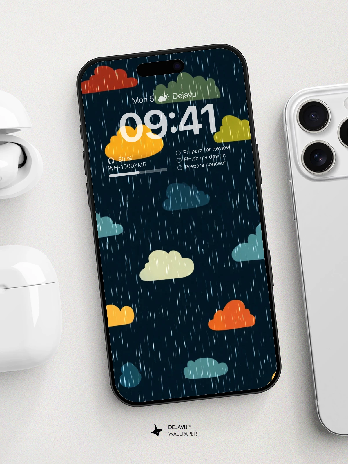 Vibrant Rainy Clouds Wallpaper 8K For Phone
