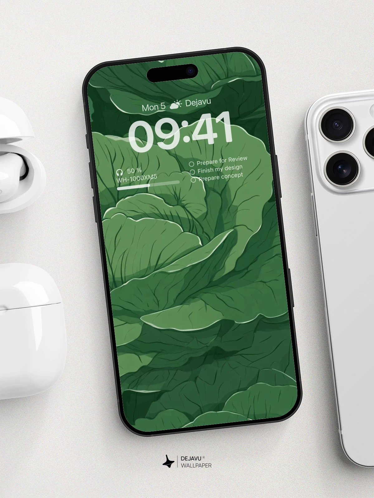 Vibrant Green Leaf Wallpaper 8K For Phone
