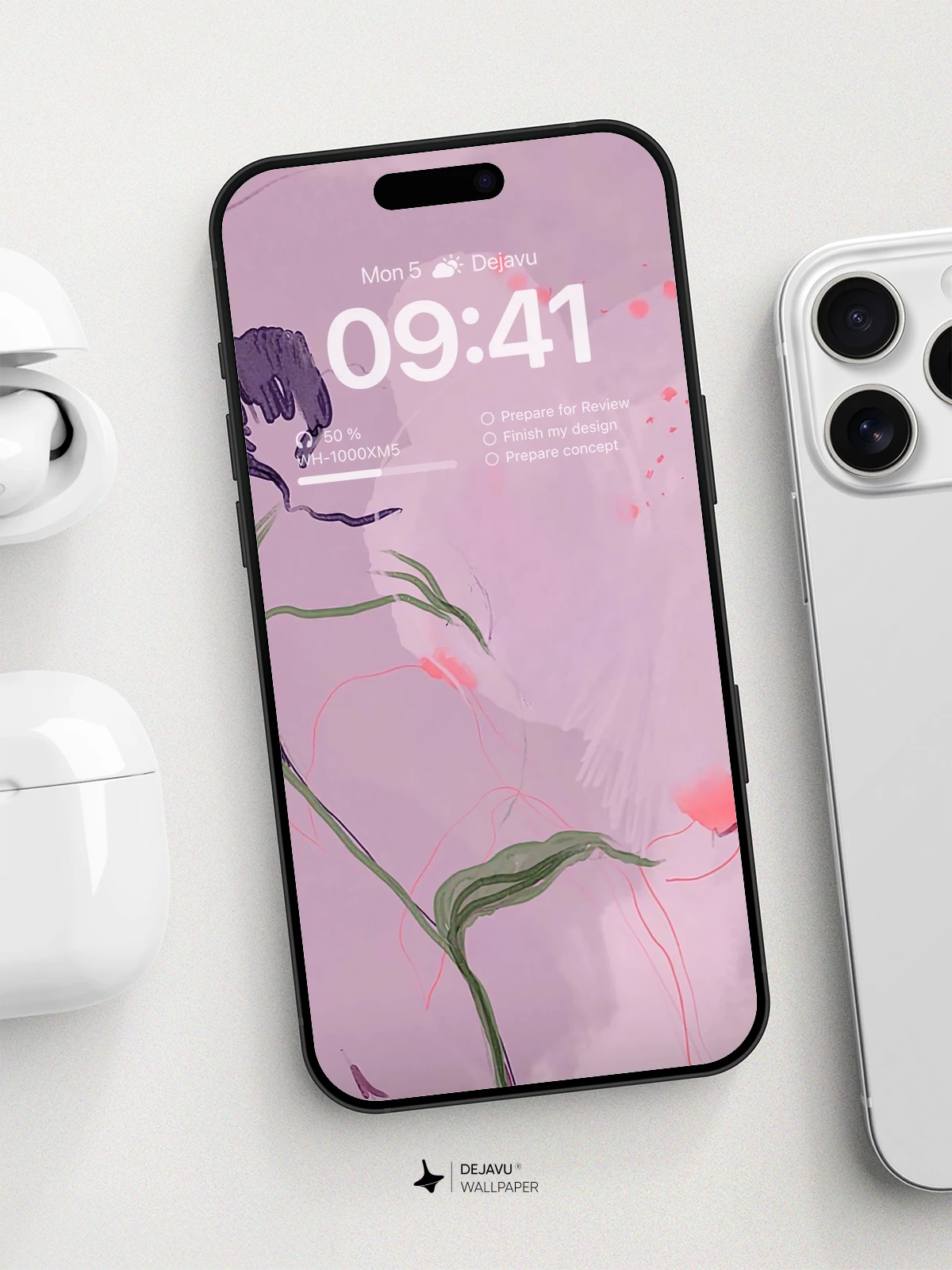 Surreal Floral Embrace Wallpaper 8K For Phone