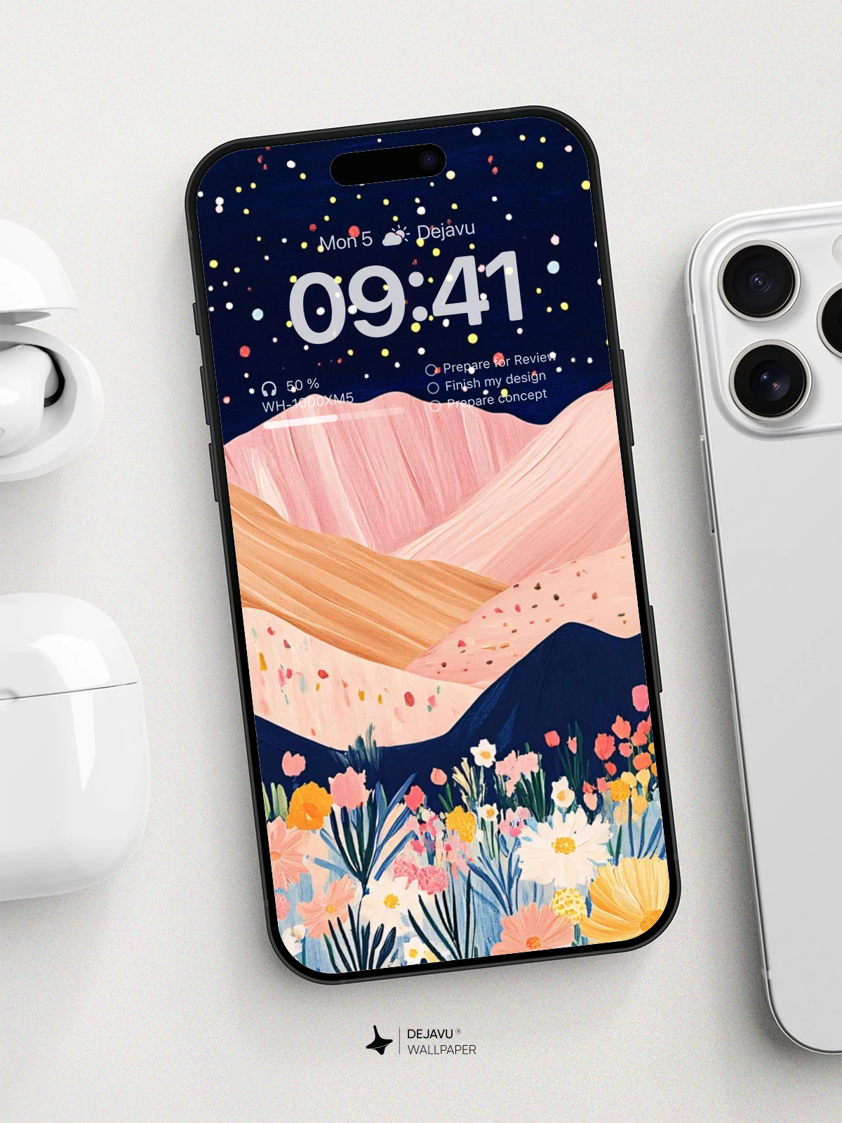 Surreal Floral Desert Wallpaper 8K For Phone