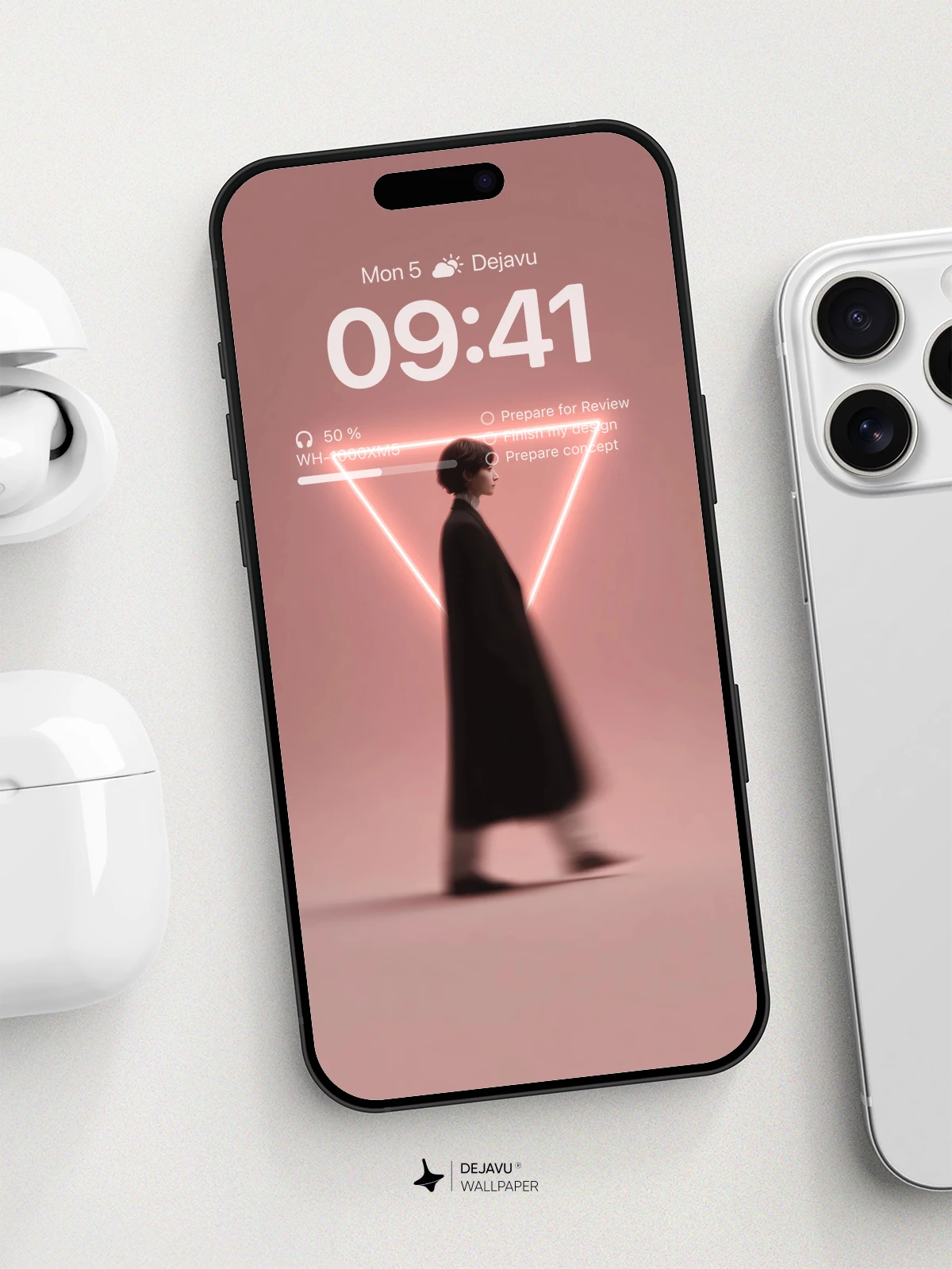 Surreal Triangle Silhouette Wallpaper 8K For Phone
