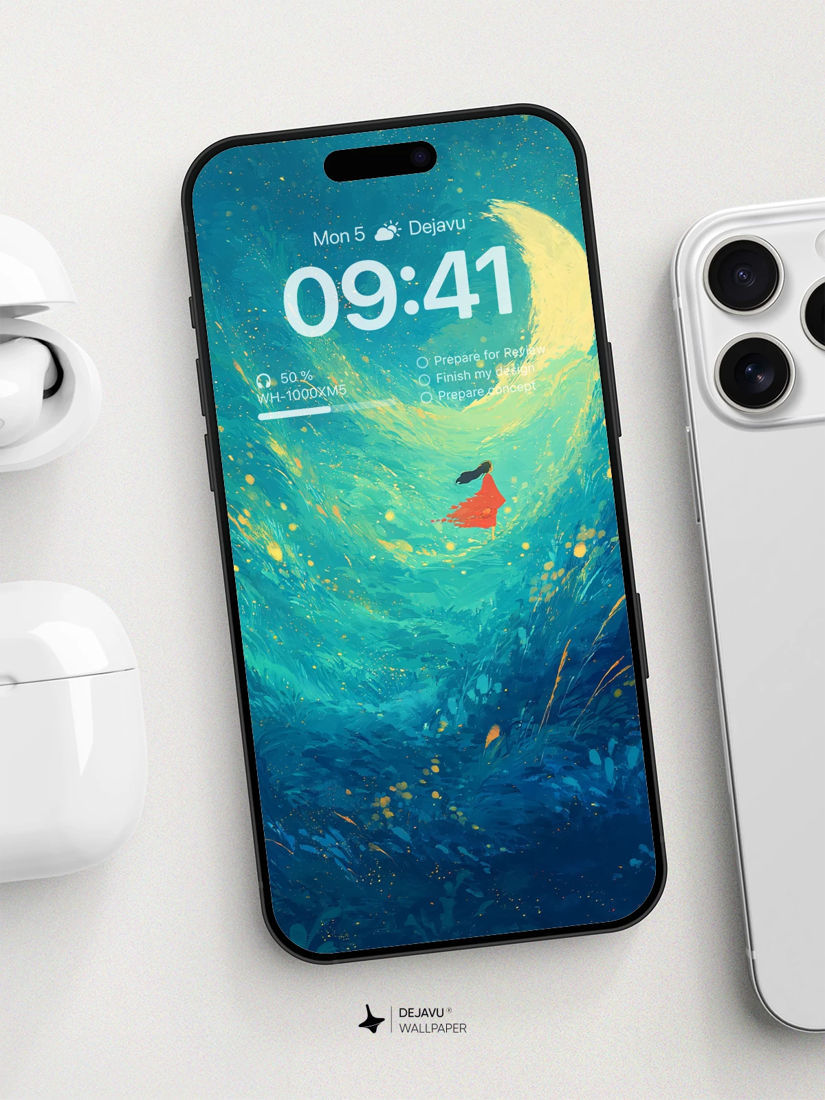 Surreal Moonlit Journey Wallpaper 8K For Phone