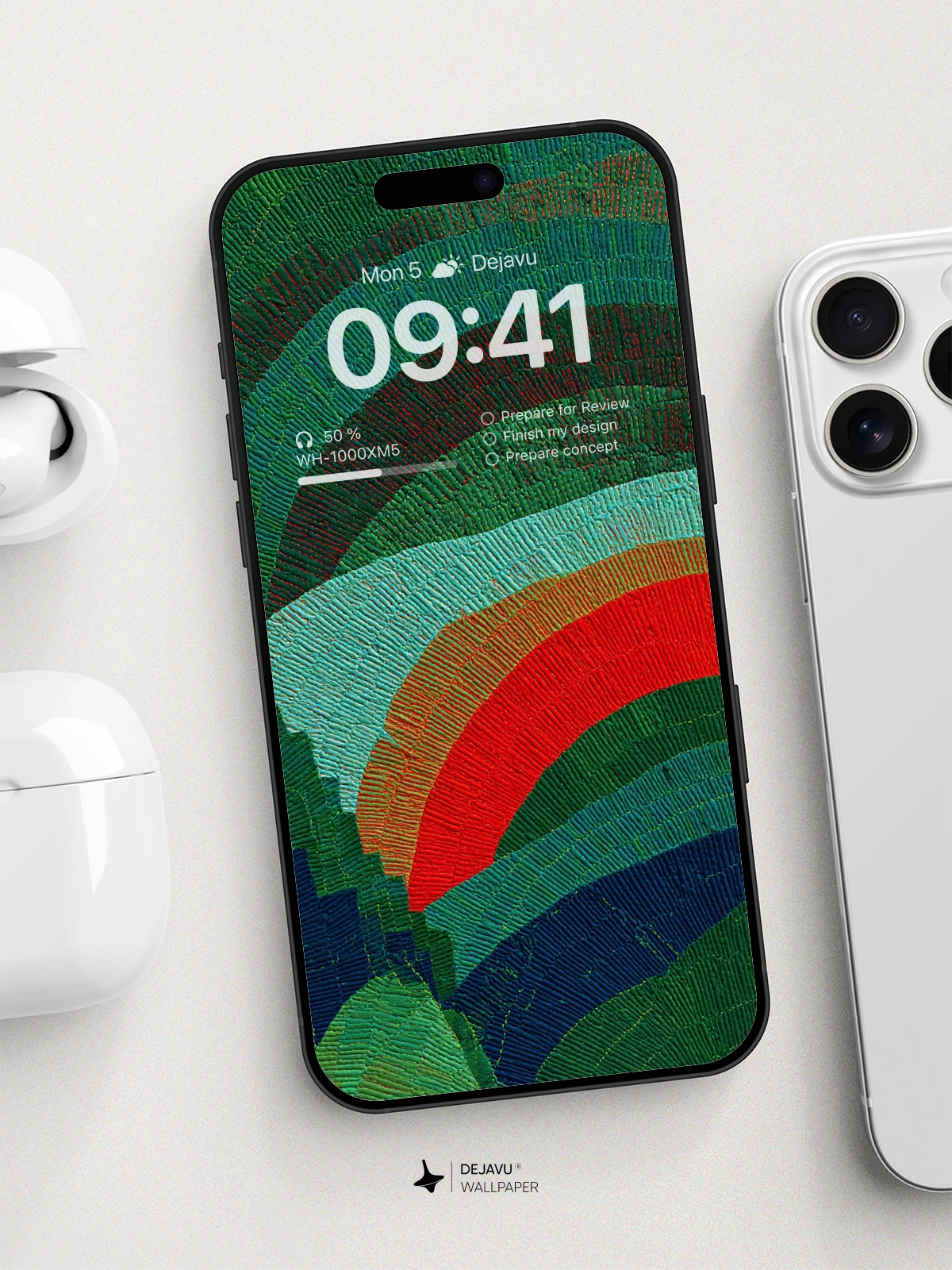 Vibrant Rainbow Layers Wallpaper 8K For Phone