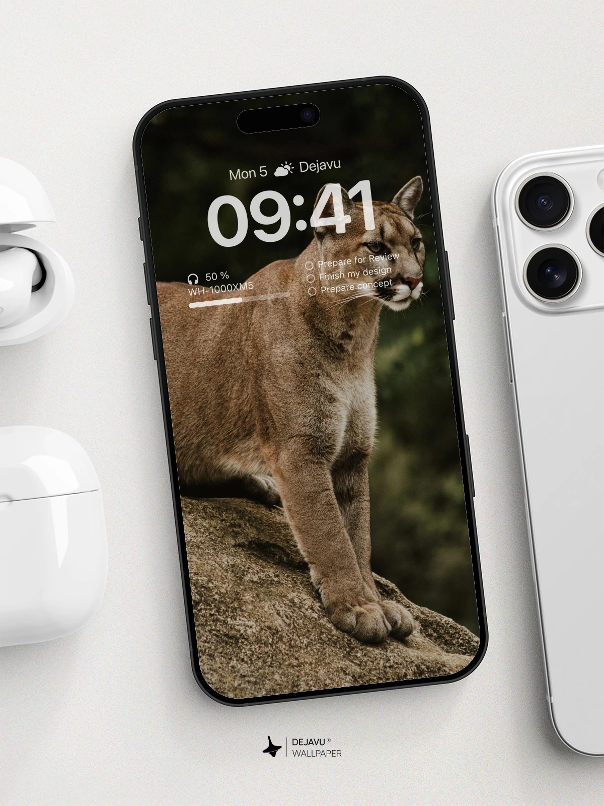 Majestic Cougar Perch Wallpaper 8K For Phone