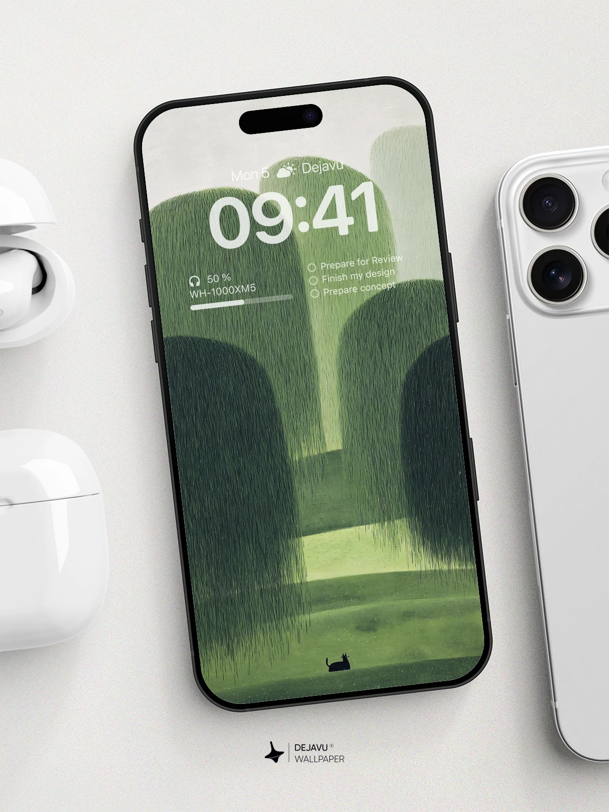 Surreal Green Forest Wallpaper 8K For Phone