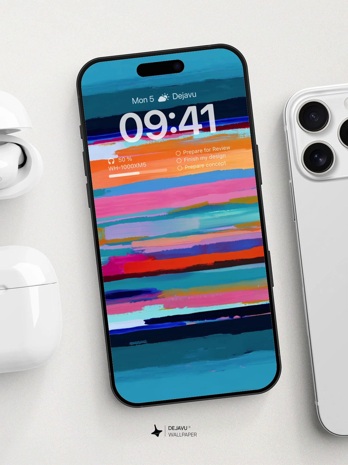 Vibrant Abstract Stripes Wallpaper 8K For Phone