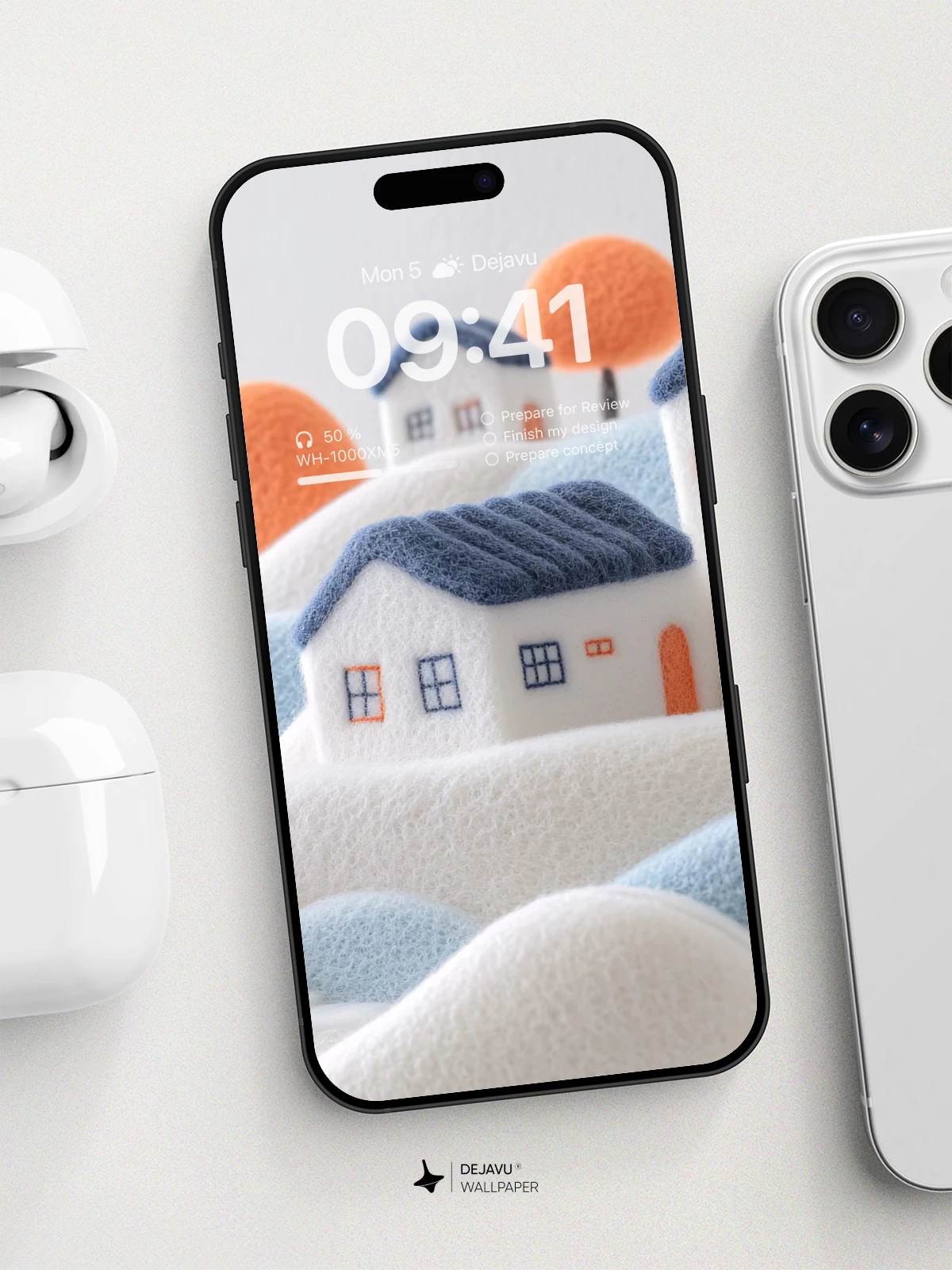 Whimsical Village Wallpaper 8K For Phone