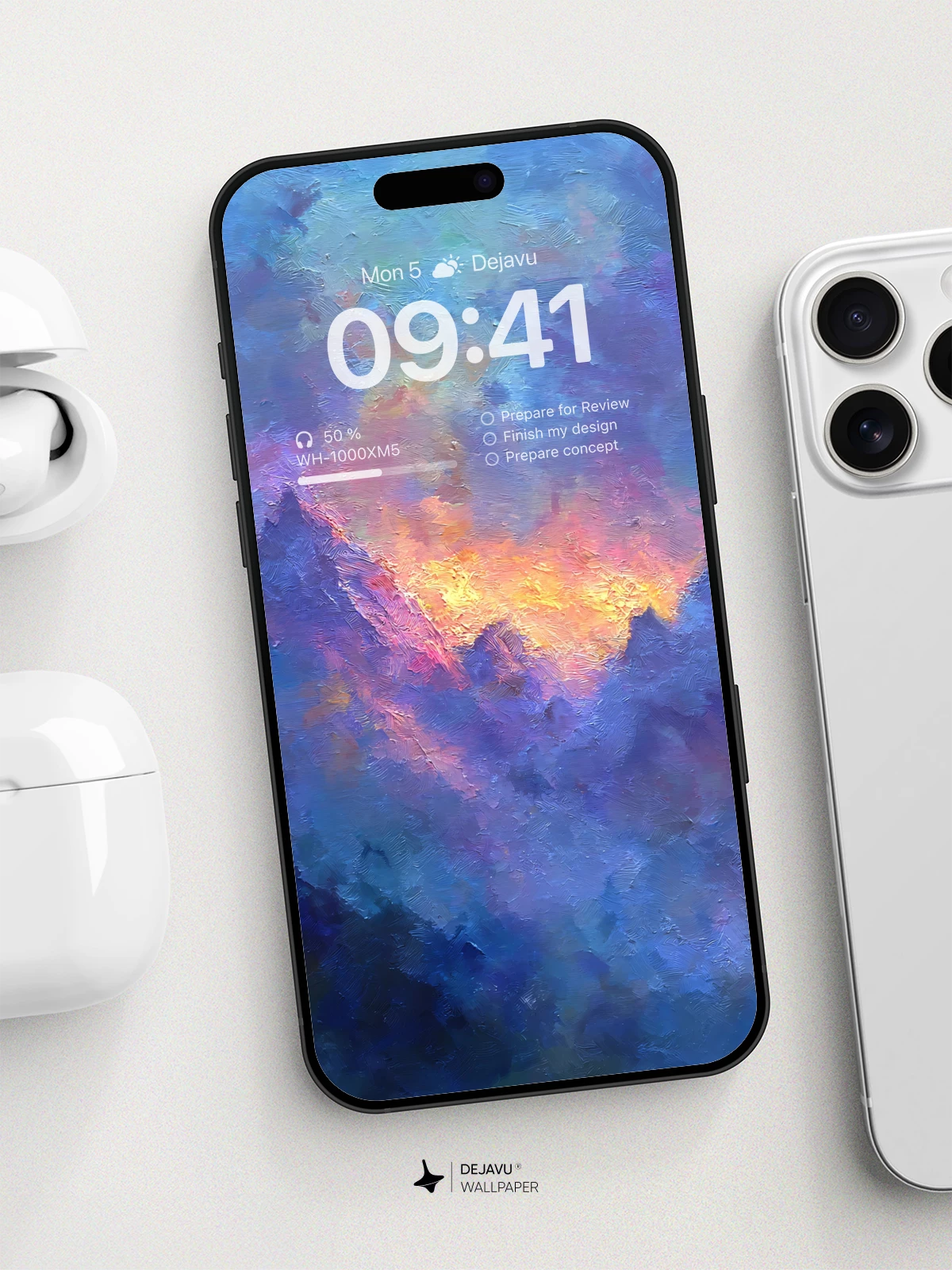 Surreal Mountain Glow Wallpaper 8K For Phone