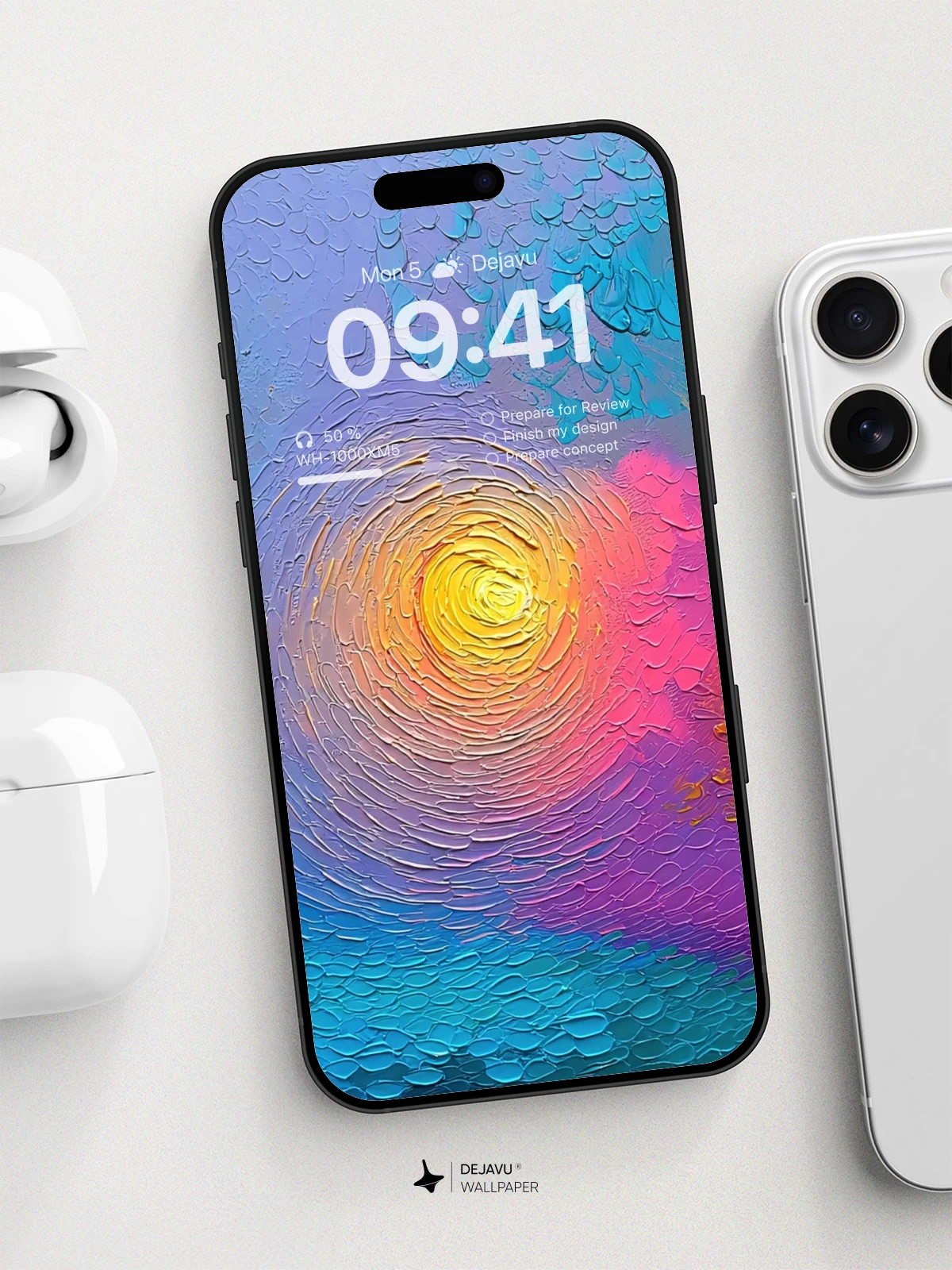 Vibrant Abstract Sunset Wallpaper 8K For Phone
