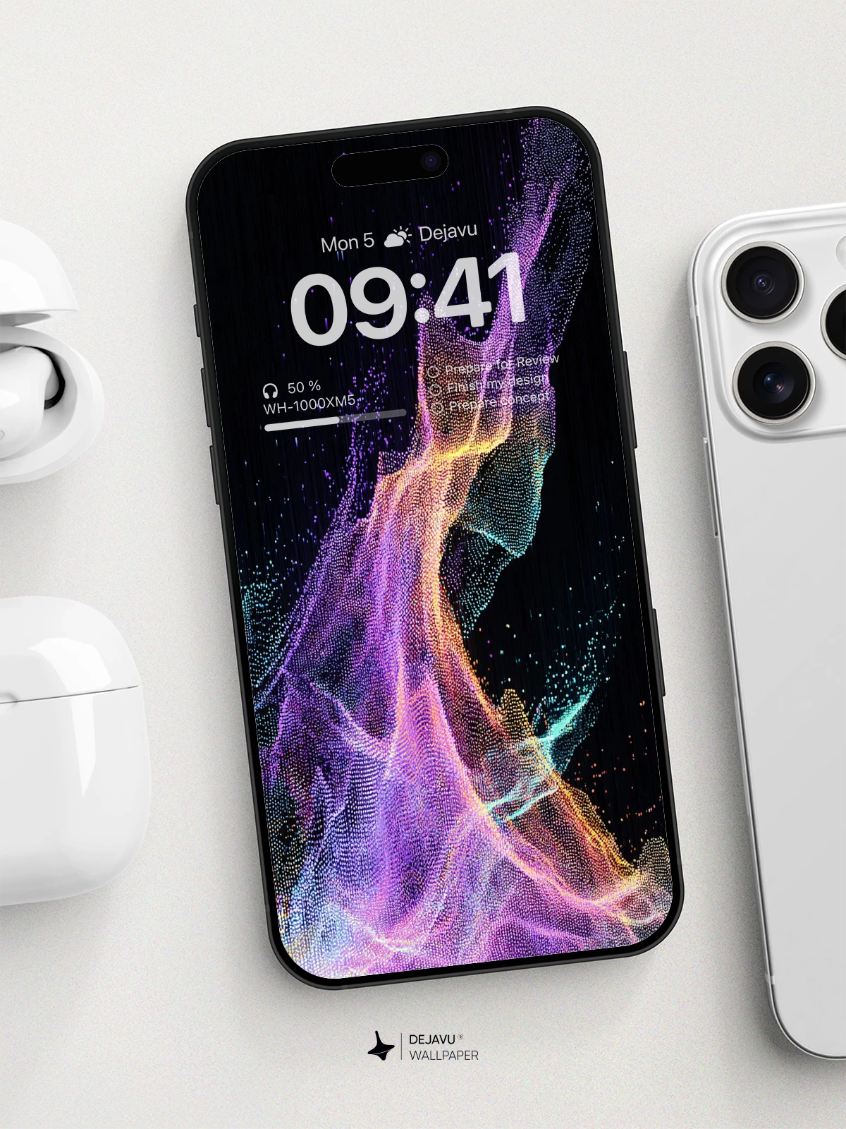 Vibrant Particle Symphony Wallpaper 8K For Phone