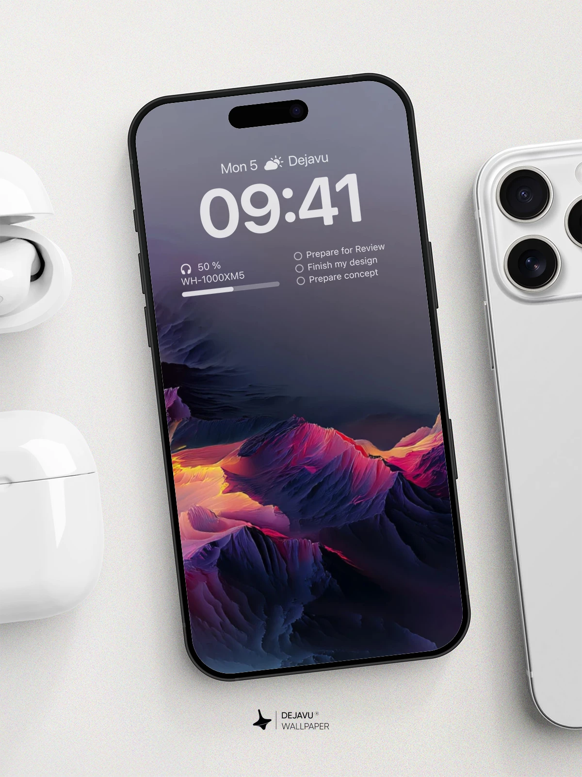 Surreal Mountain Glow Wallpaper 8K For Phone