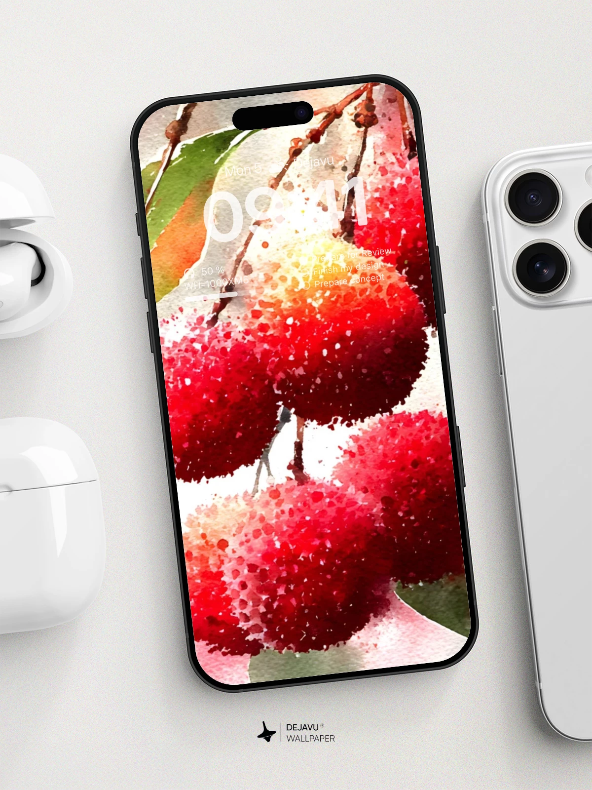 Vibrant Rambutan Fruits Wallpaper 8K For Phone